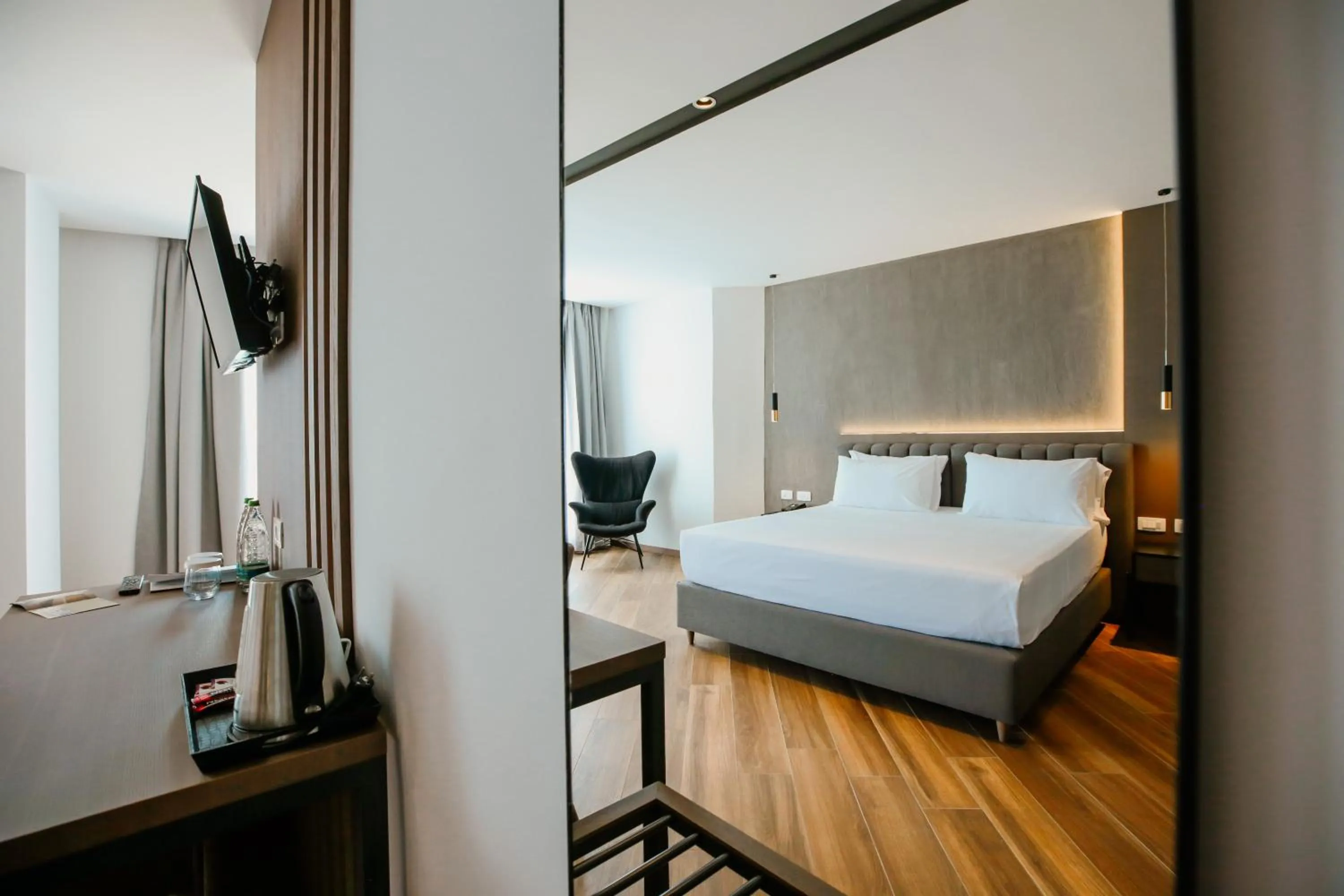 Bed in Klajdi Resort & SPA