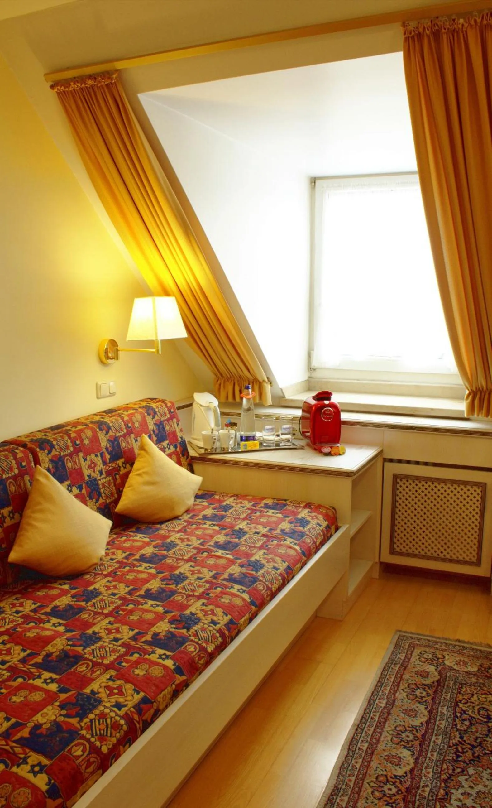 Seating area, Bed in AppartementPension Zum Zacherl