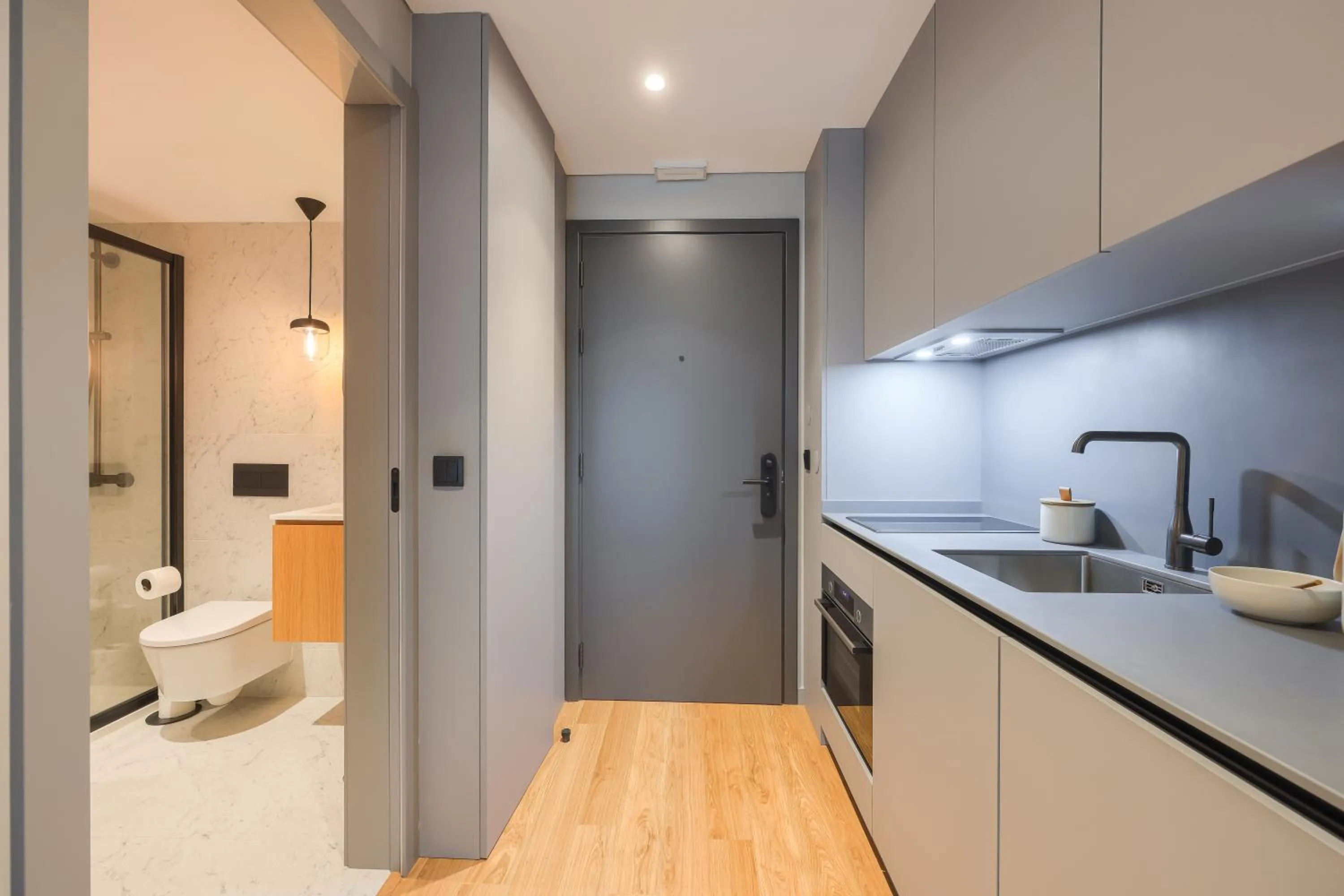 Kitchen or kitchenette in Nôma Living Icon Apartments
