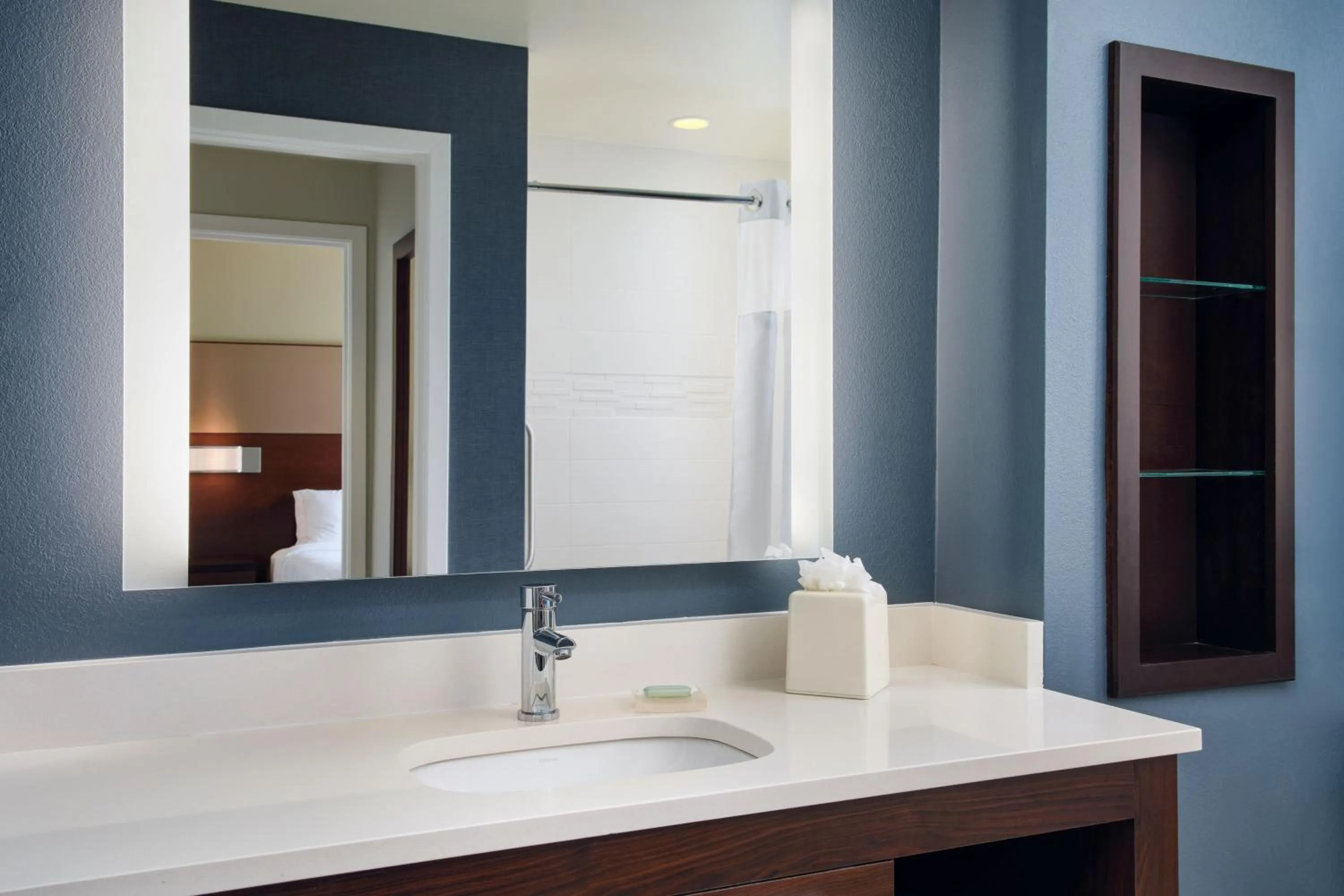 Bathroom in Residence Inn by Marriott Fort Myers at I-75 and Gulf Coast Town Center