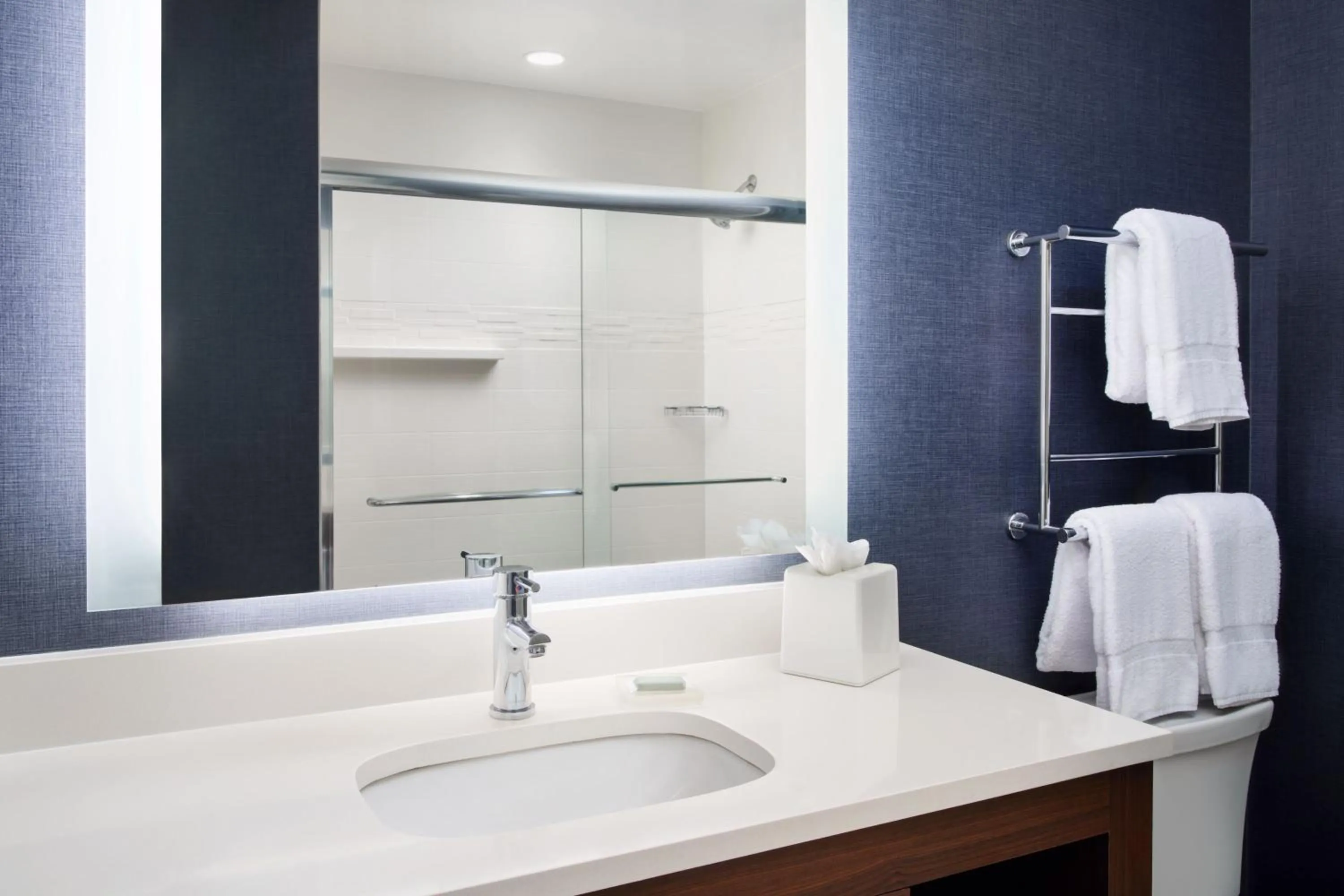 Bathroom in Residence Inn by Marriott Fort Myers at I-75 and Gulf Coast Town Center