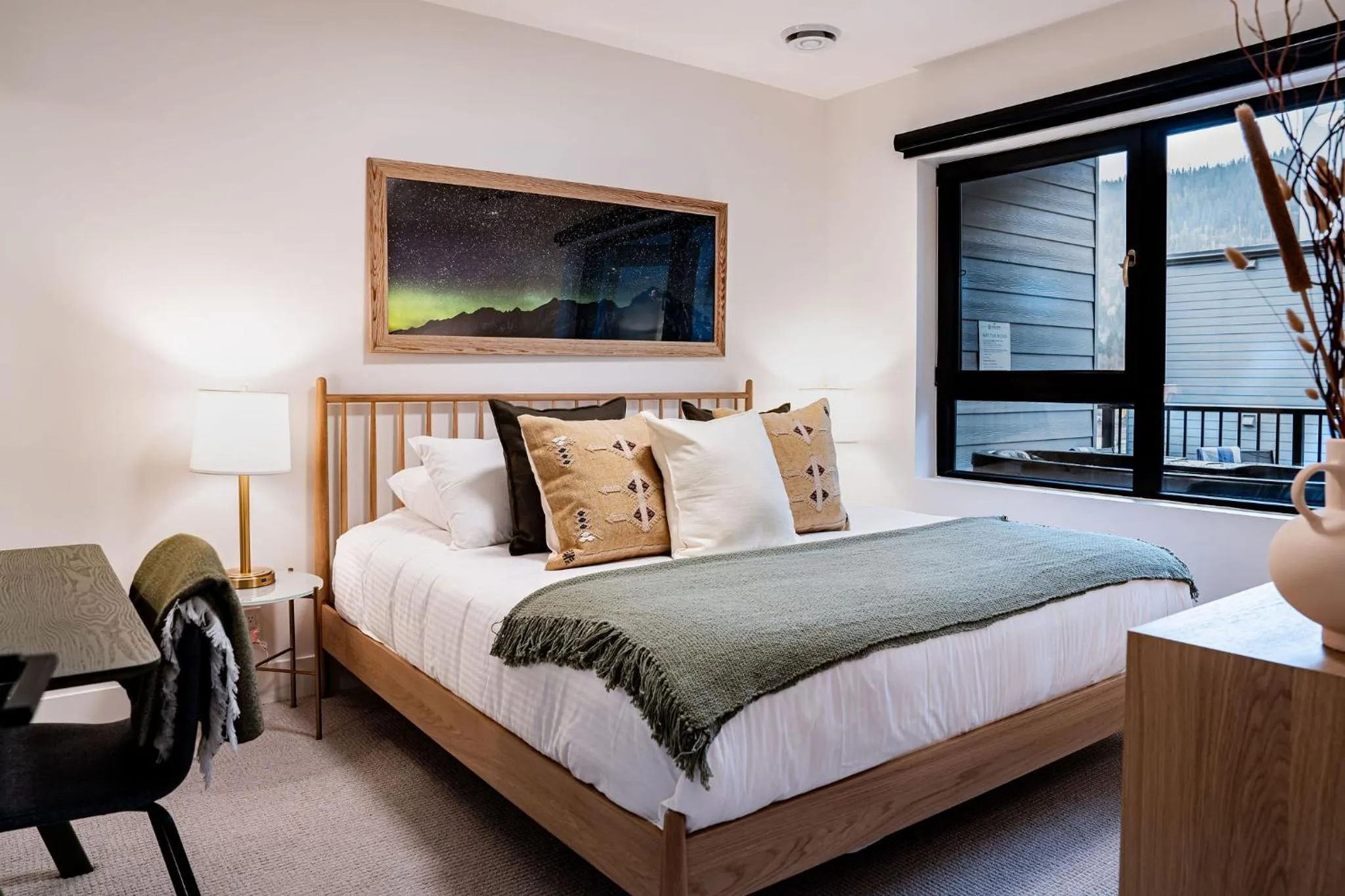 Bed in Powder Pines Retreat by Revelstoke Vacations