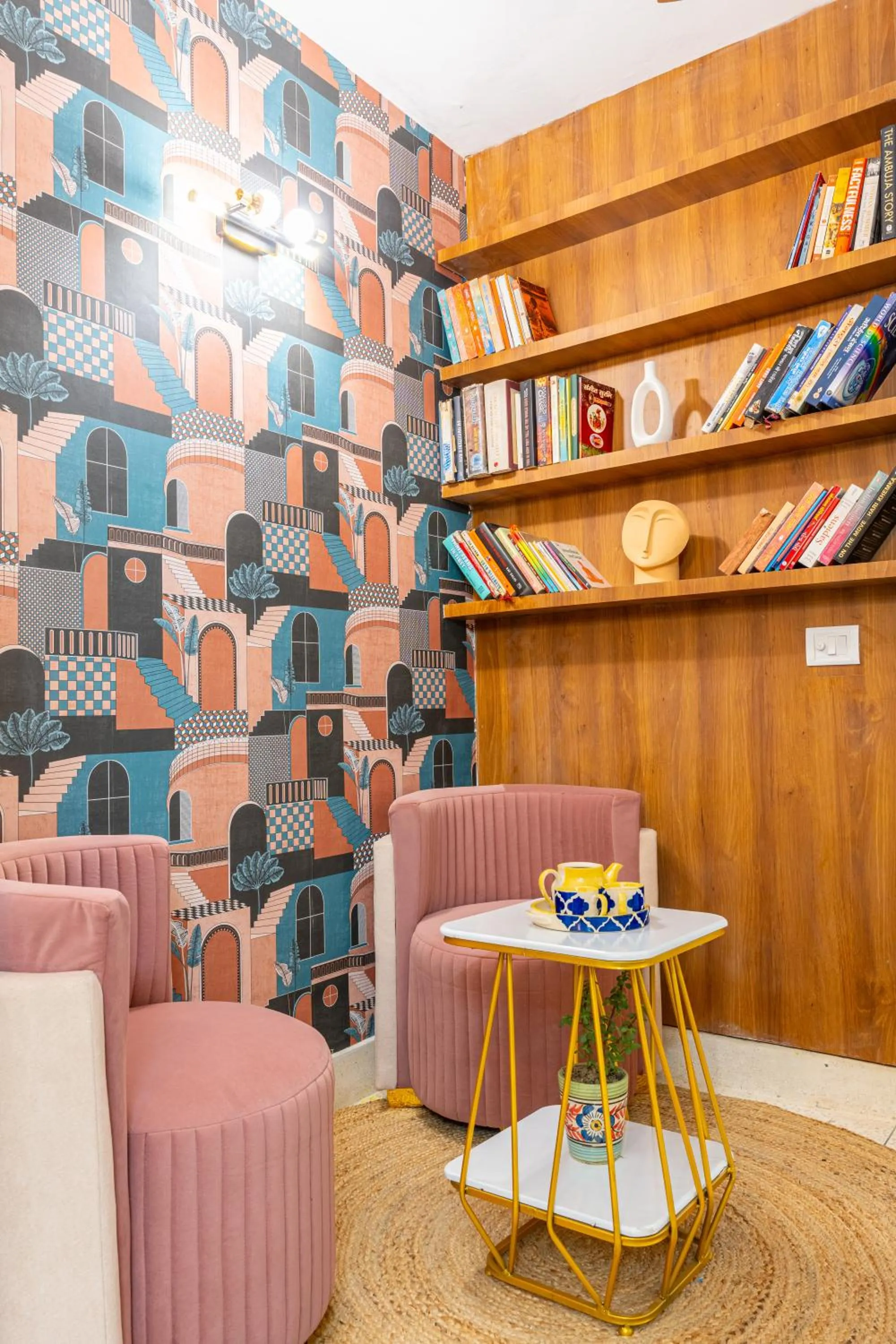 Library in Homlee-Excellency Large 4BHK-South Delhi- NFC