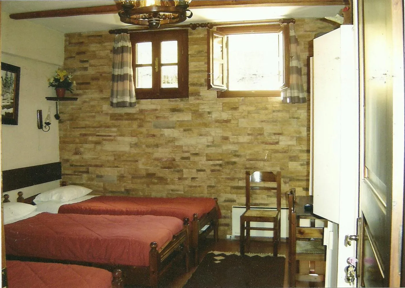 Bed in Rigas Hotel Arachova