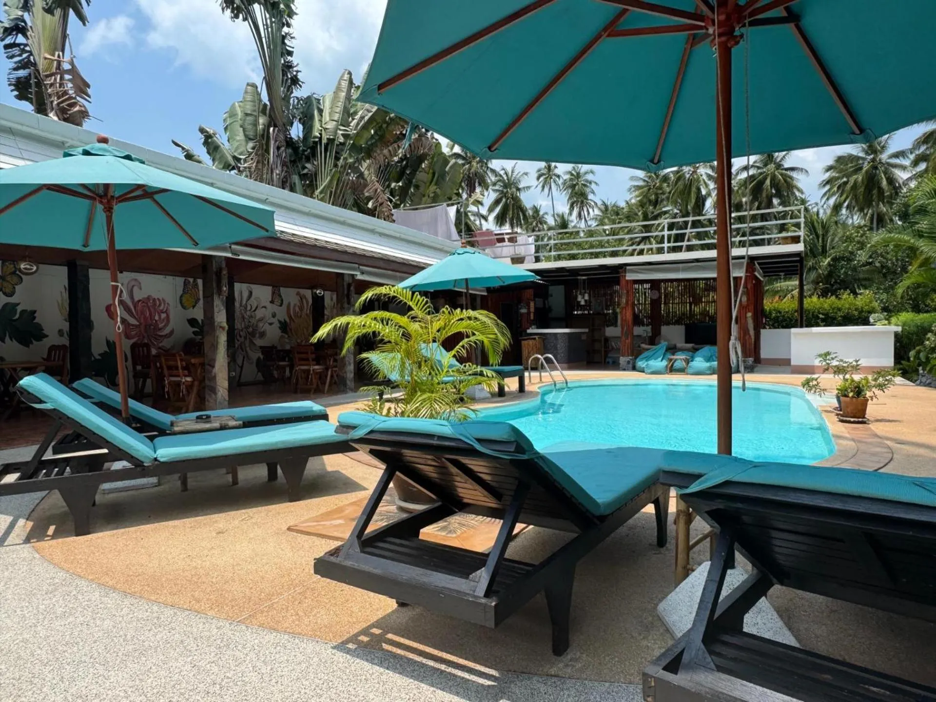 Swimming pool in Tropical Heavens Garden Samui