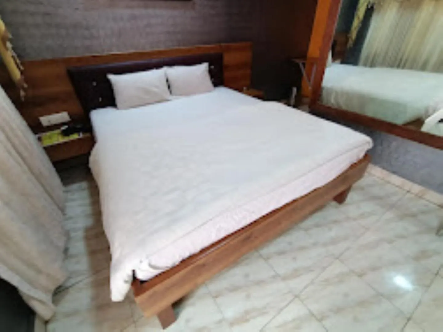 Bed in White Sand Resort Manori Mumbai