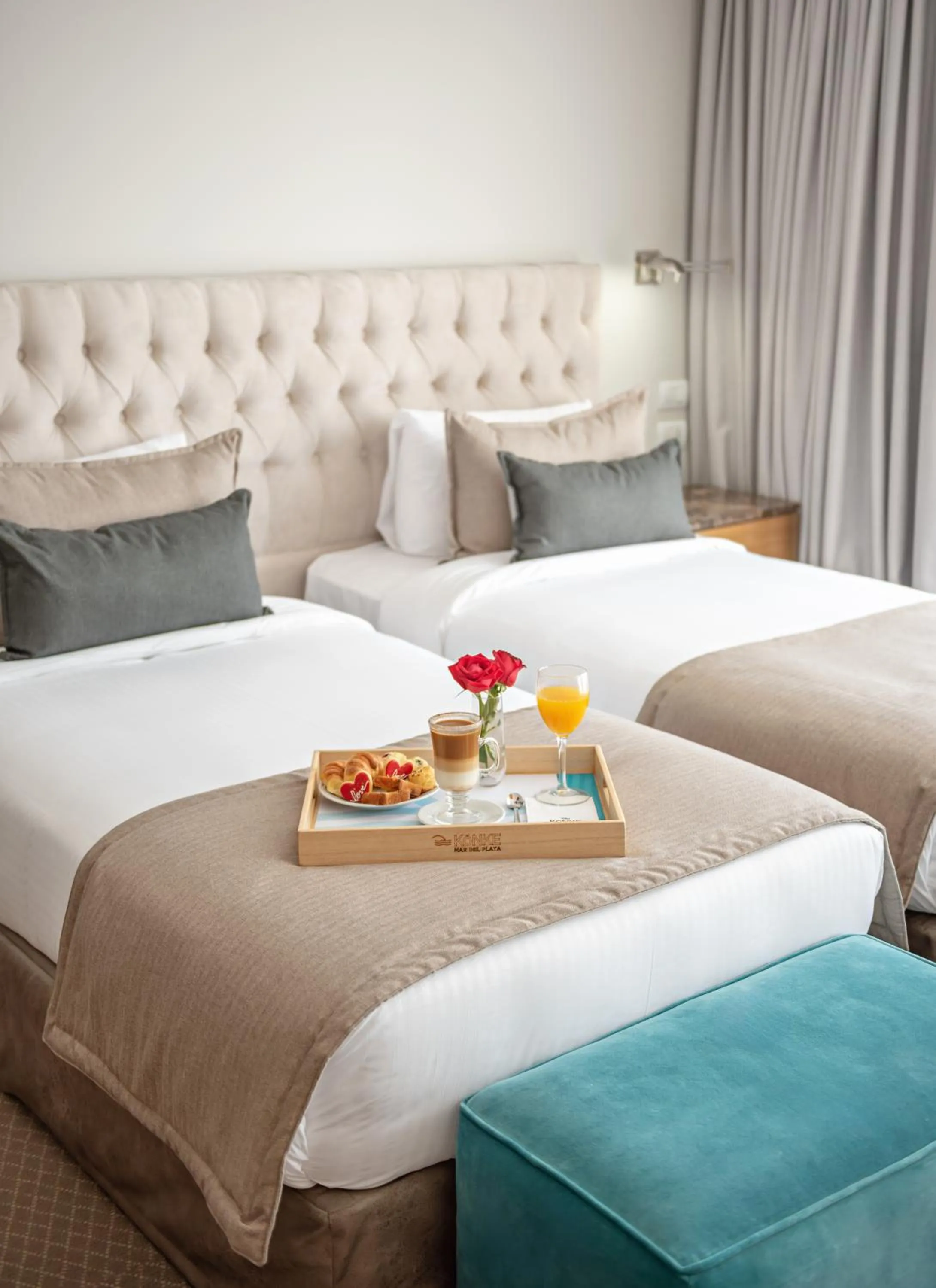 Bed in HOTEL KONKE MAR DEL PLATA