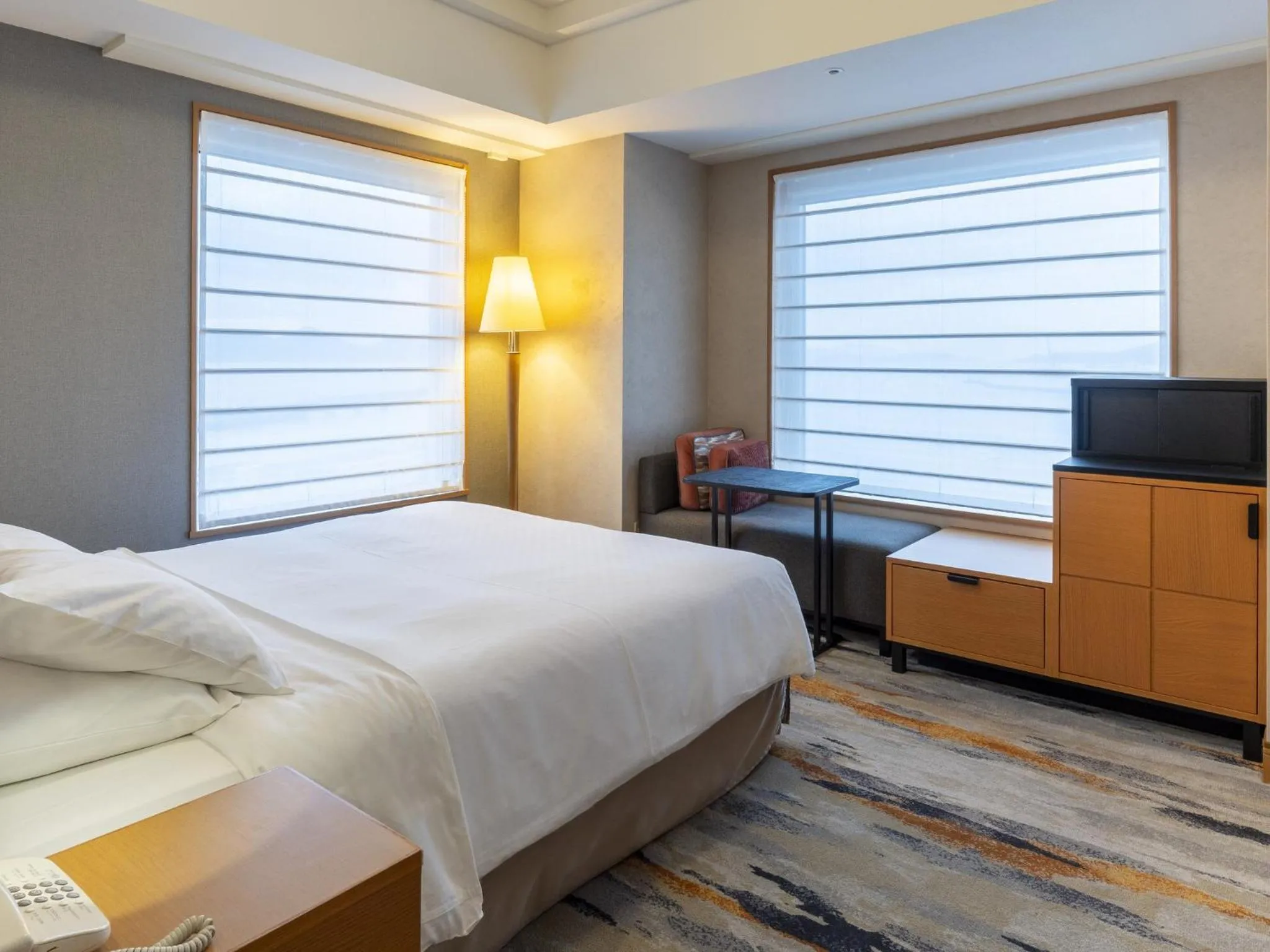 Bed in JR Hotel Clement Takamatsu