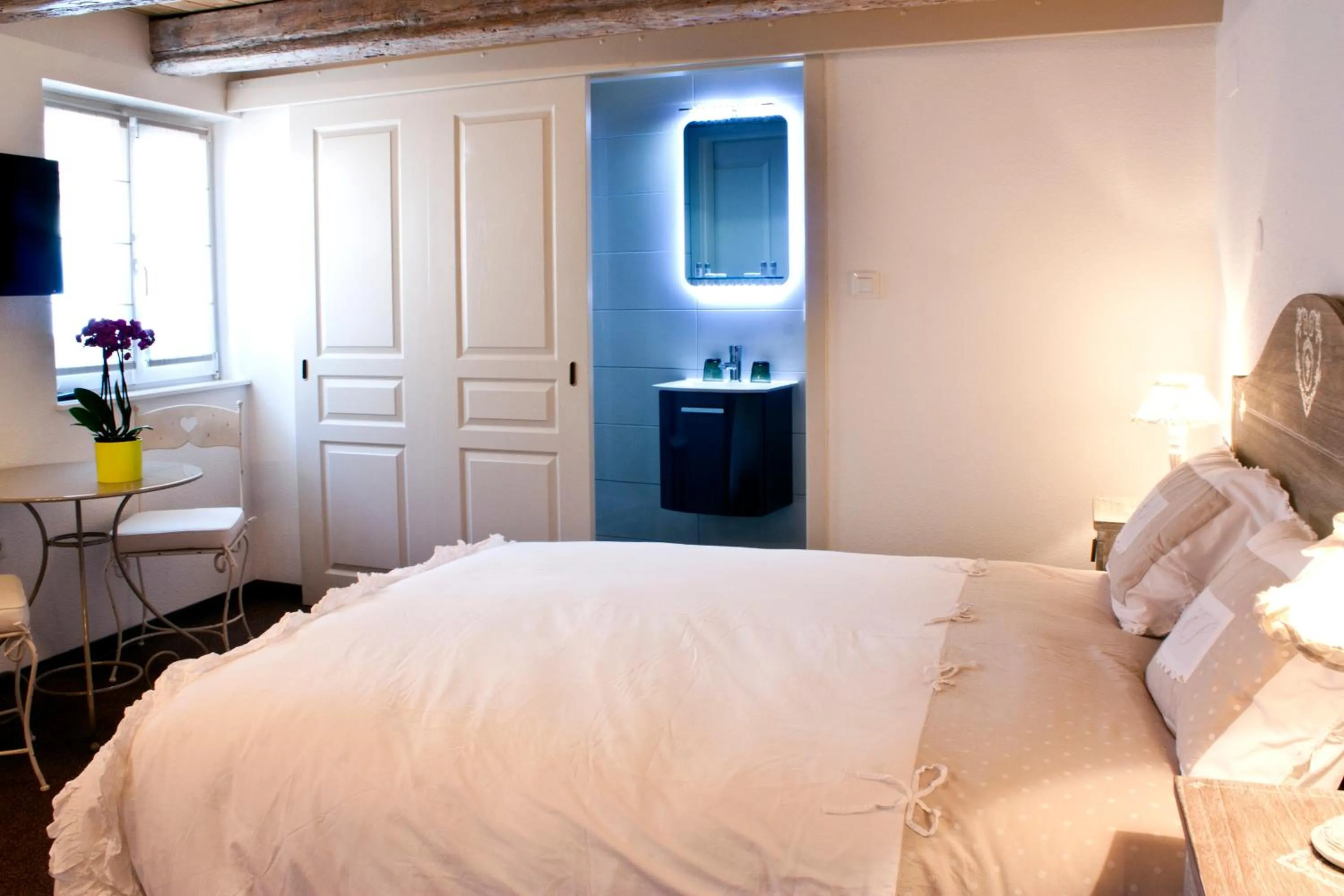 Bed in Chambre Le Hupsa Pfannala