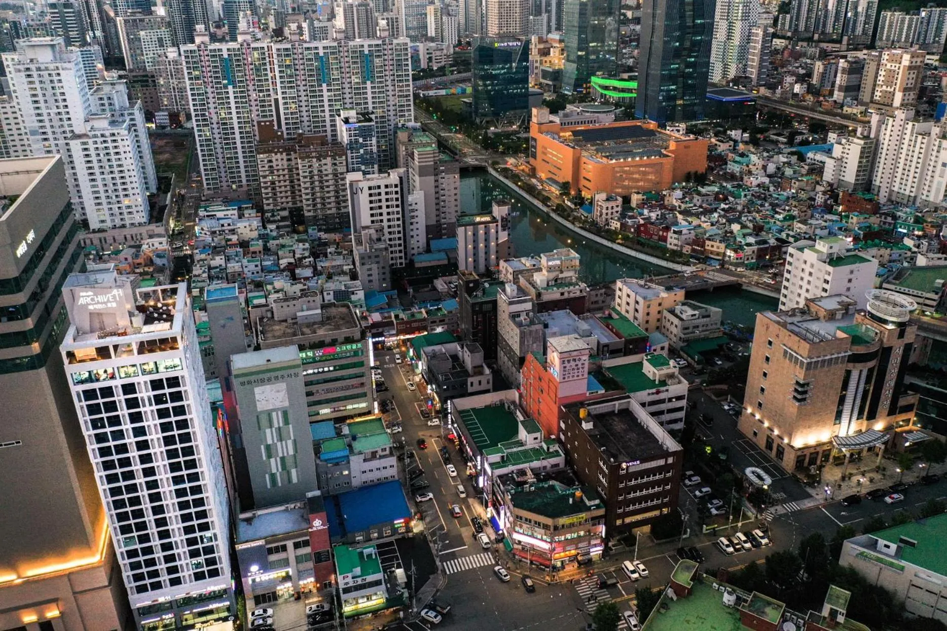 City view in Allzip Archieve4H Residence hotel Busan