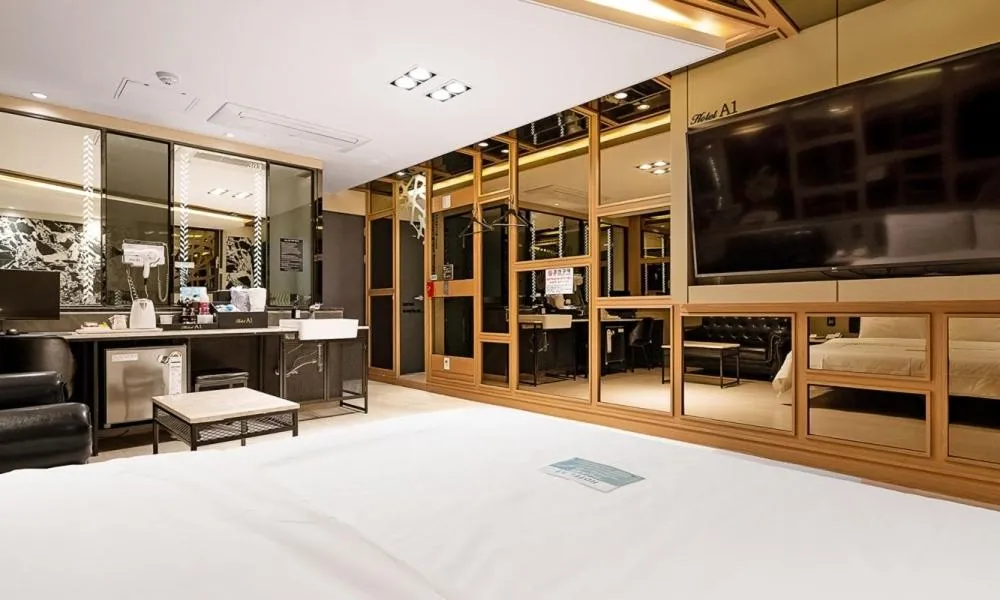 Photo of the whole room, Bed in Pohang A1 Hotel Yeongildae Branch