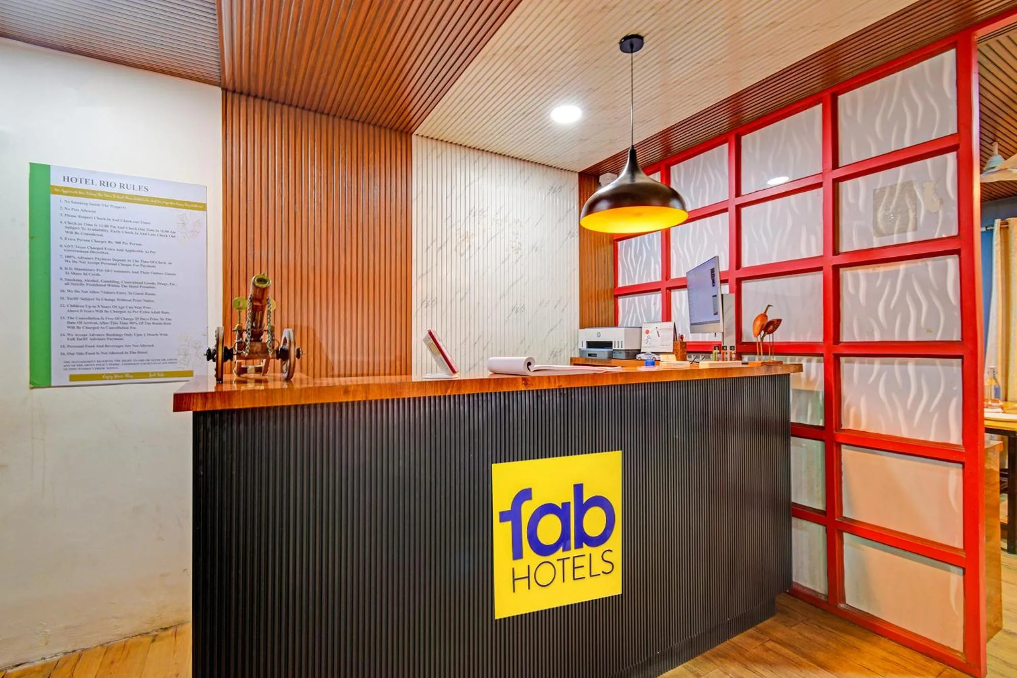 Lobby or reception in FabHotel Rio - Nr Ramoji Filmcity, LB Nagar