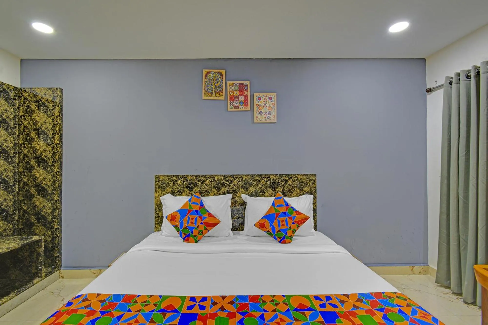 Bed in FabHotel Rio - Nr Ramoji Filmcity, LB Nagar