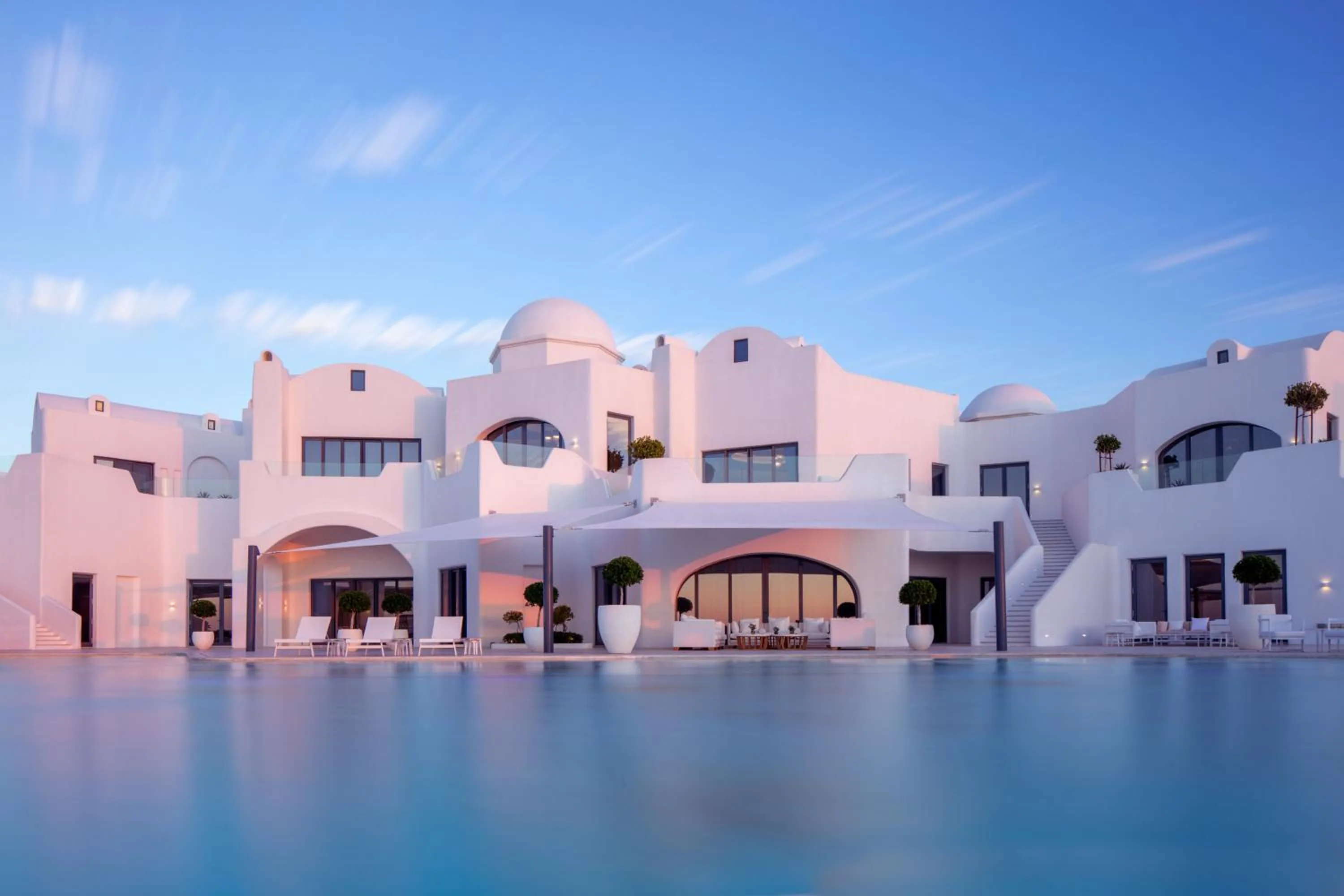 Property building in Anantara Santorini Abu Dhabi Retreat-Adults Only