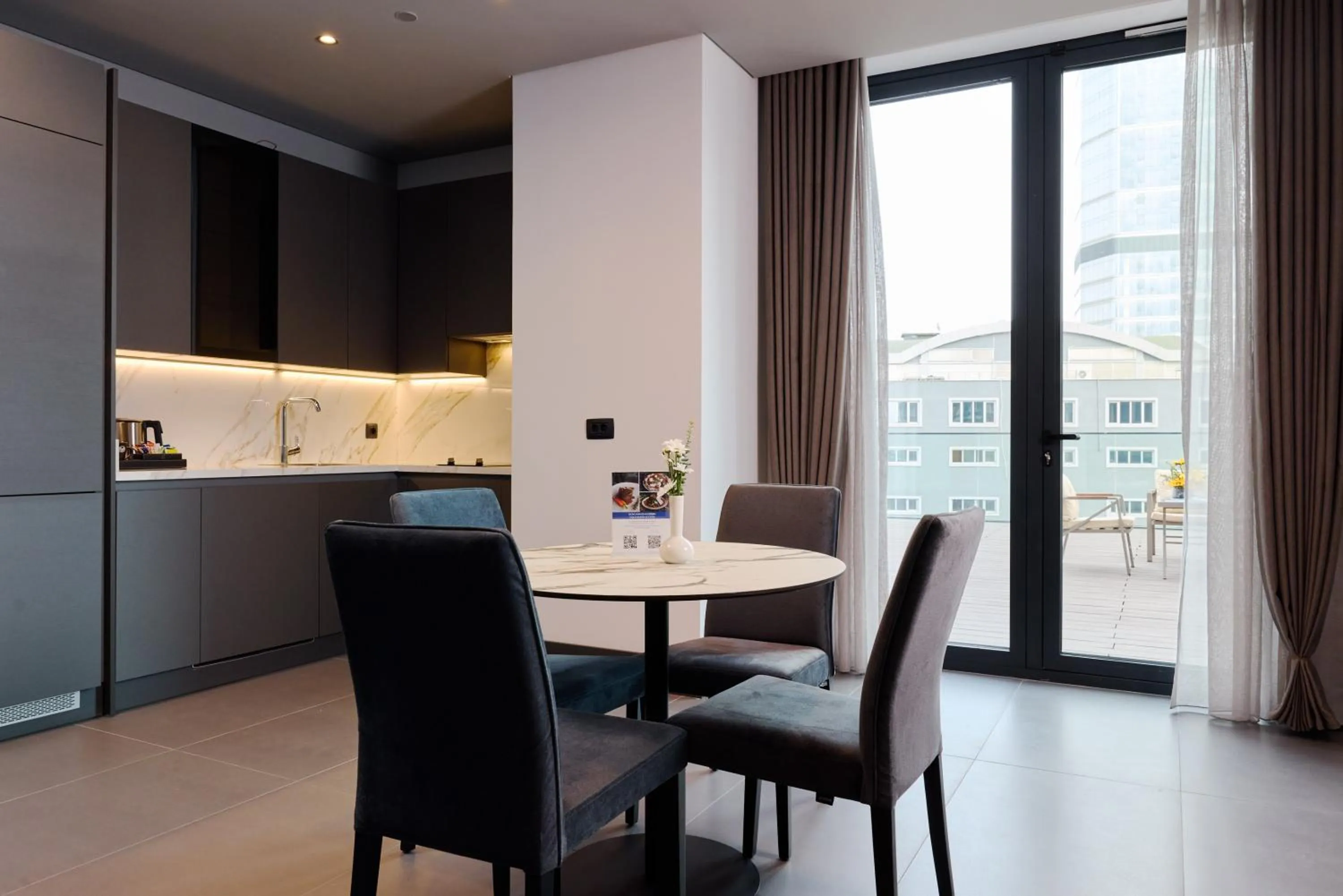 Kitchen or kitchenette in Bomonti Arjaan by Rotana