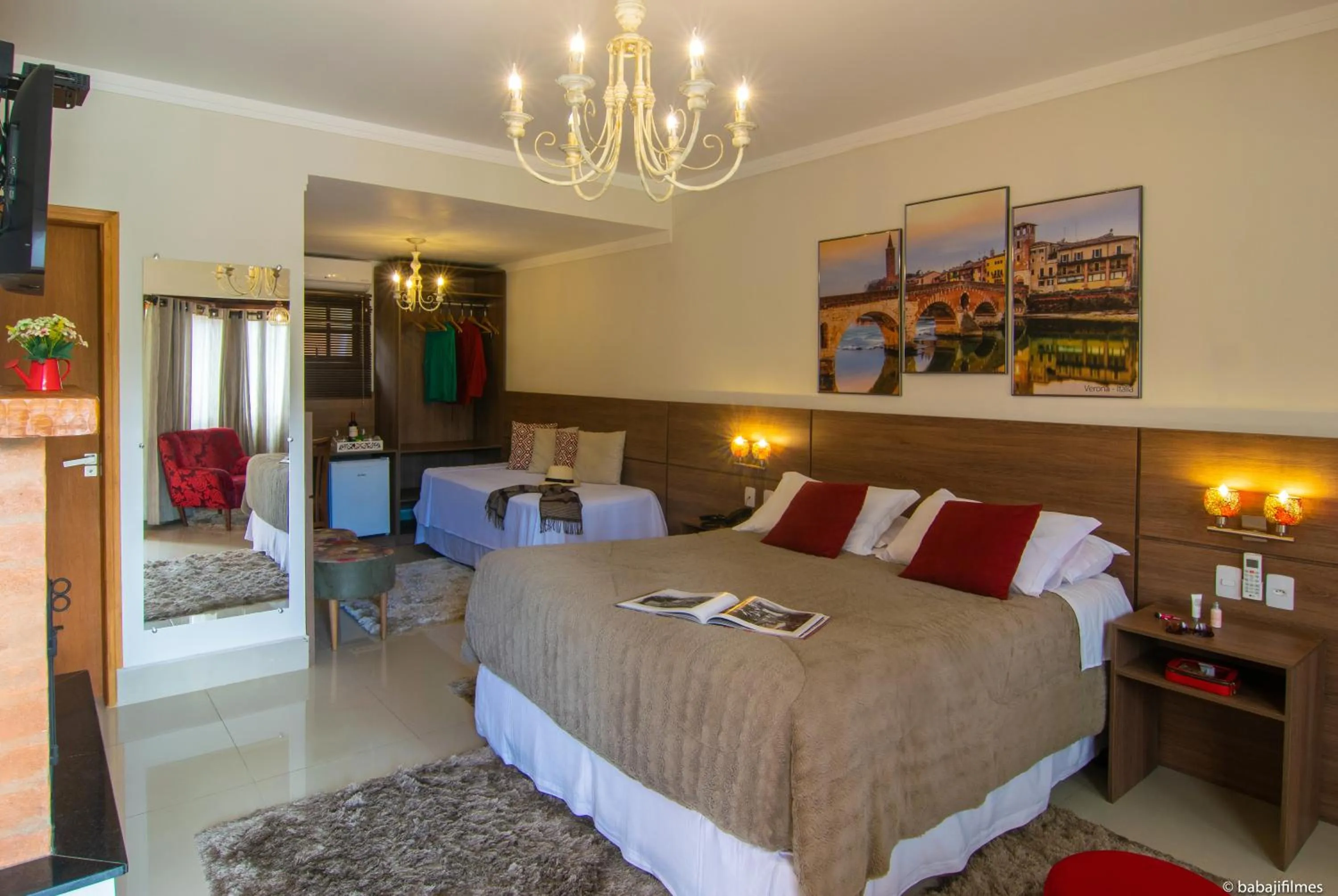 Bed in Pousada Valle das Flores Monte Verde