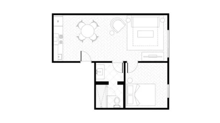 Floor plan in The Dorchester Hotel
