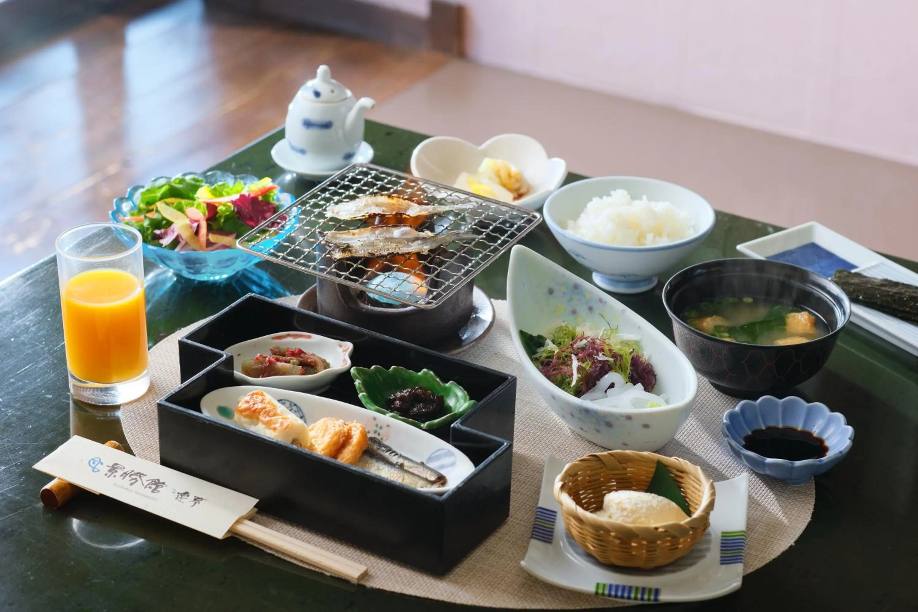 Breakfast in Keishokan Sazanamitei