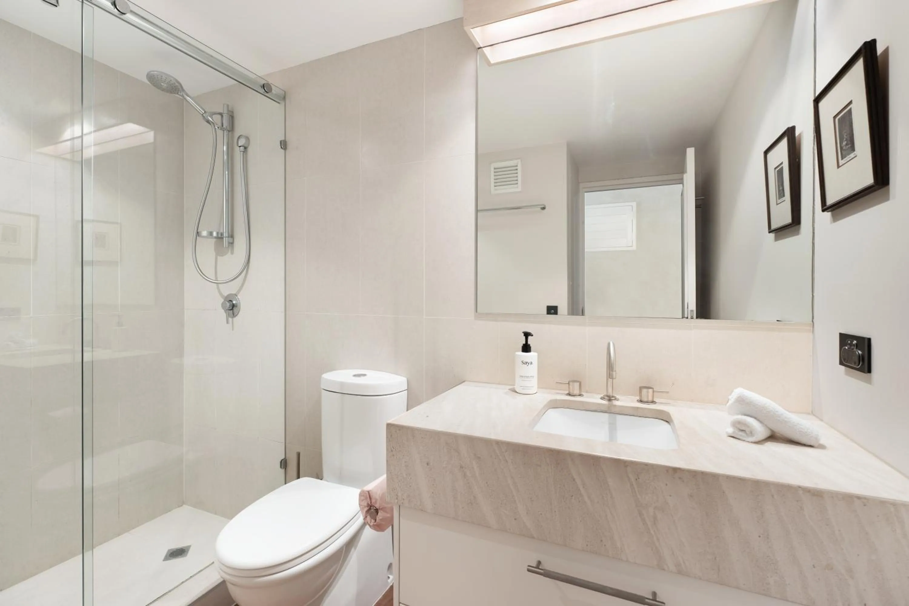 Shower in La Mer Apartments