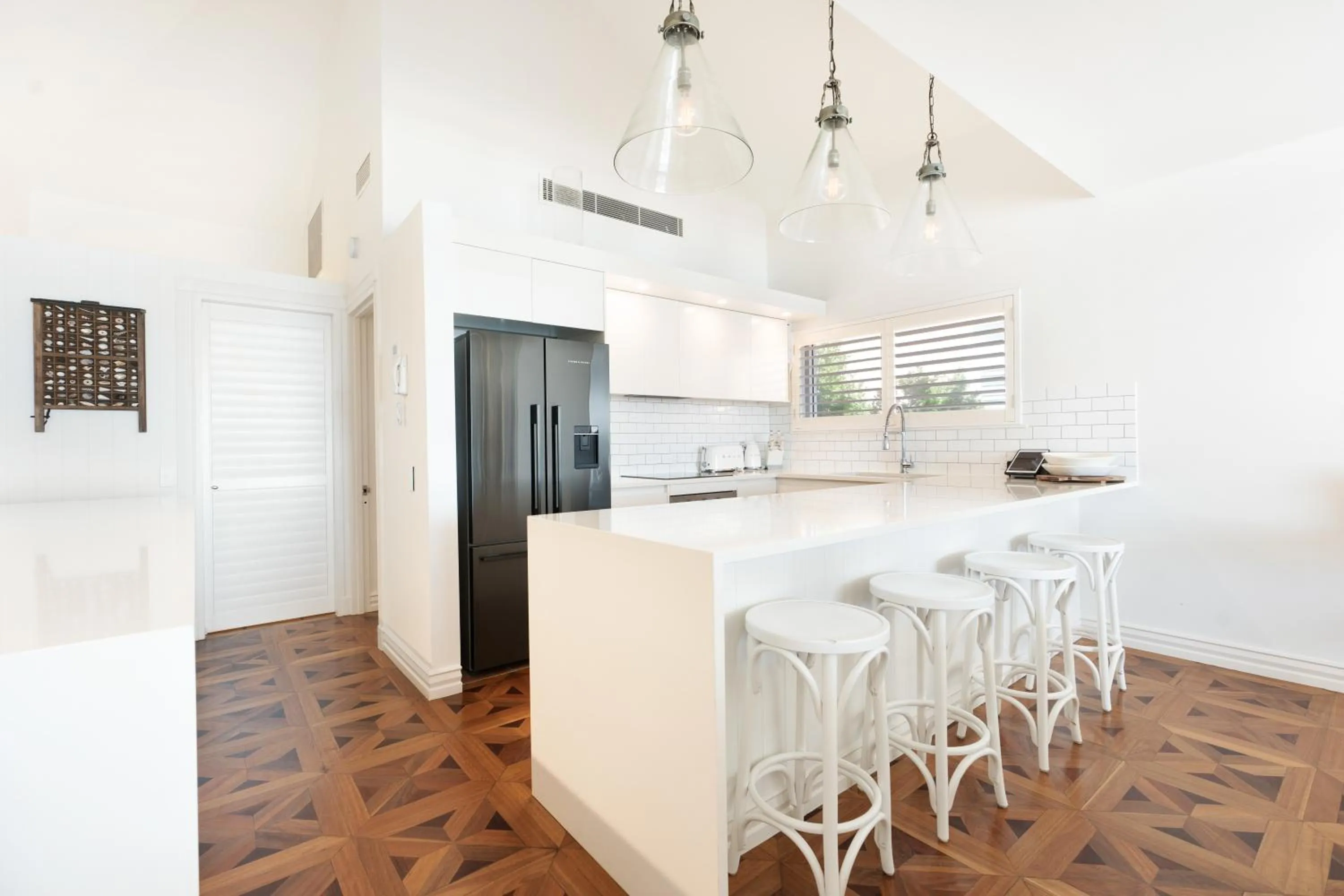 kitchen in La Mer Apartments