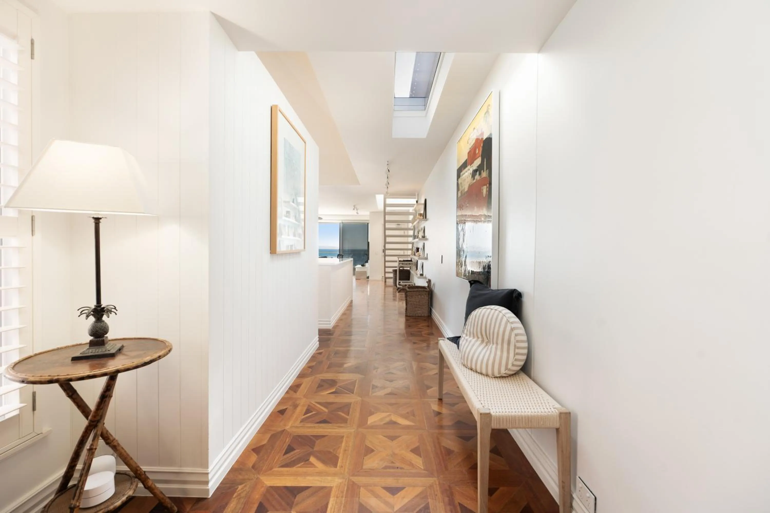 Seating area in La Mer Apartments