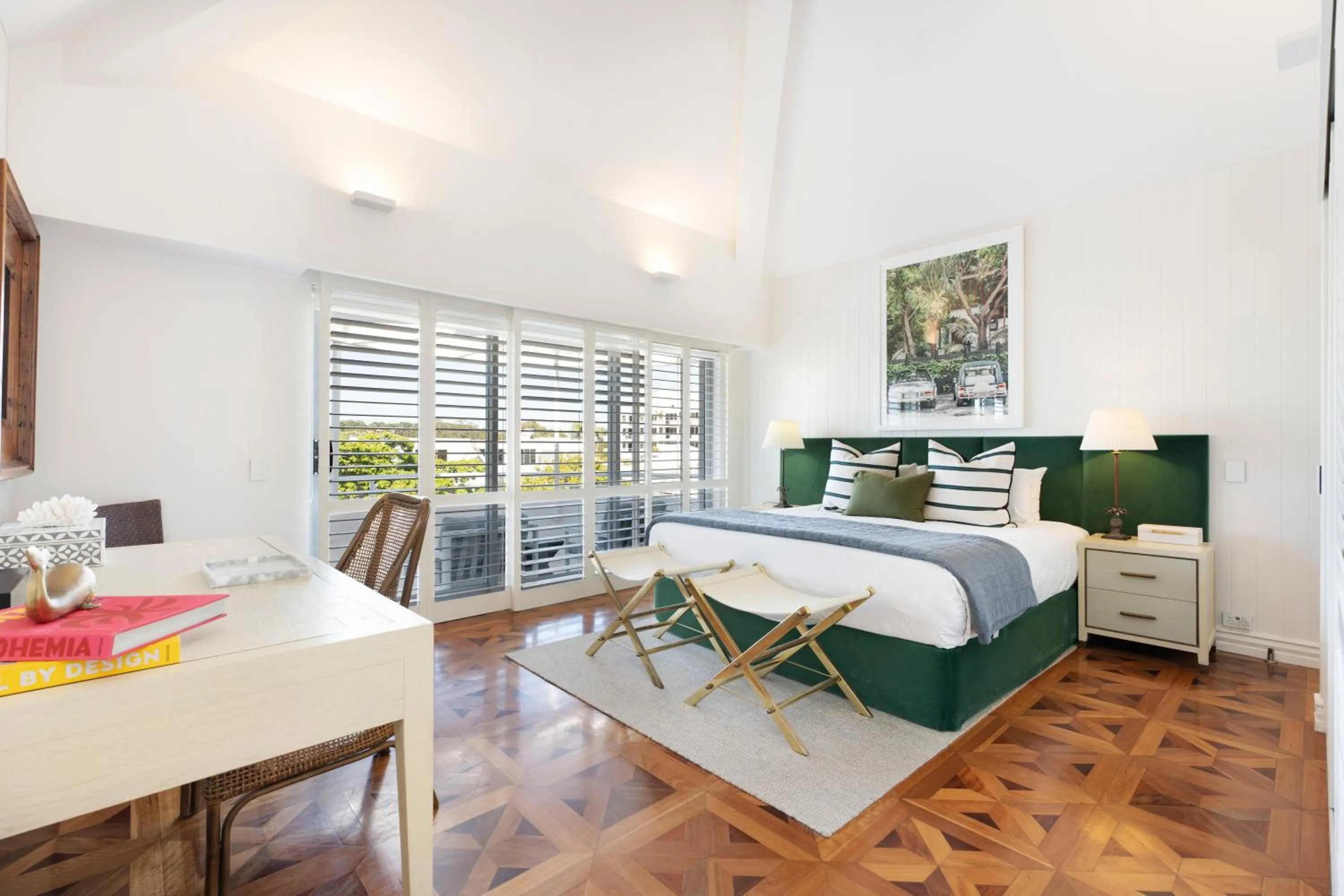 Bedroom in La Mer Apartments