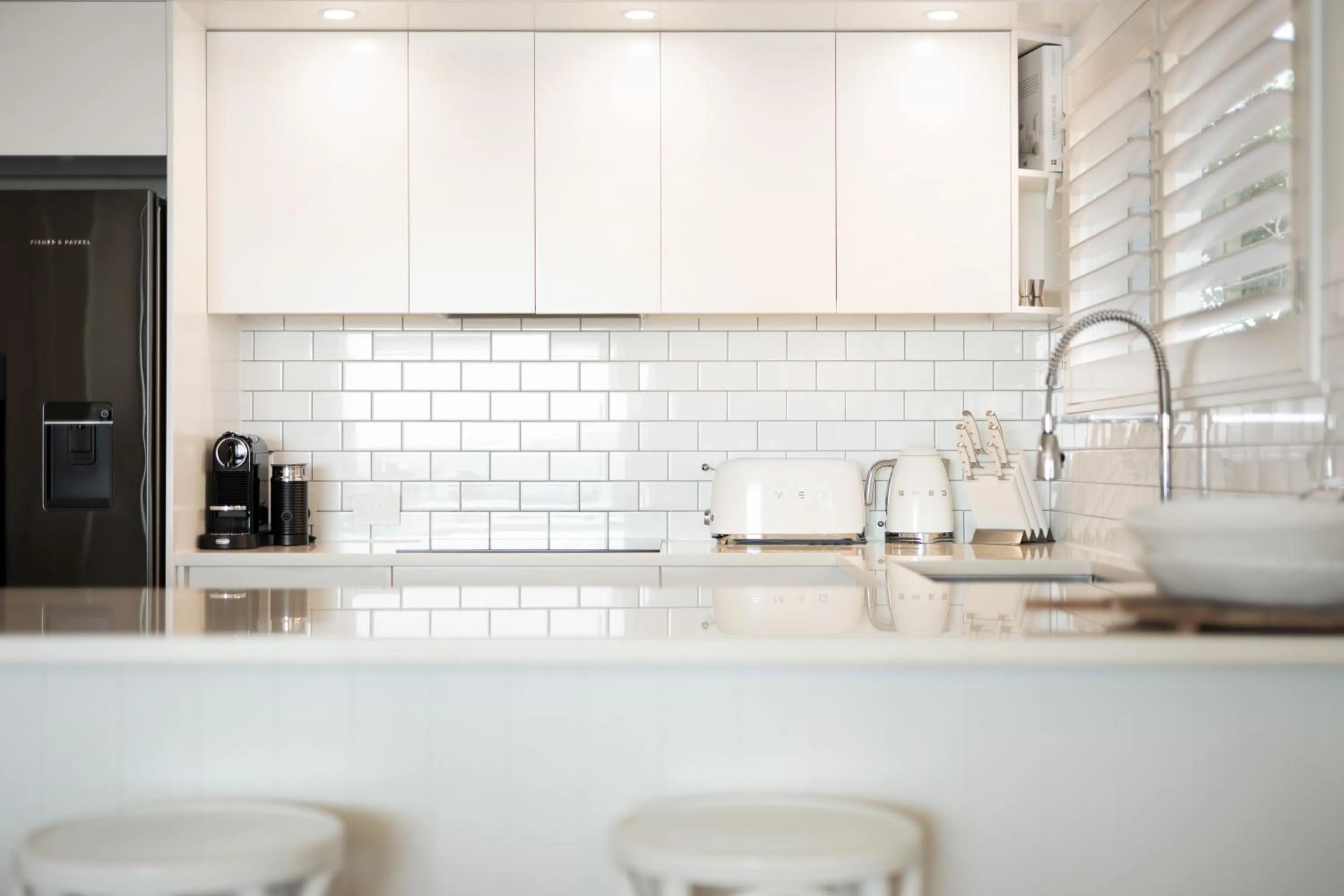 kitchen in La Mer Apartments