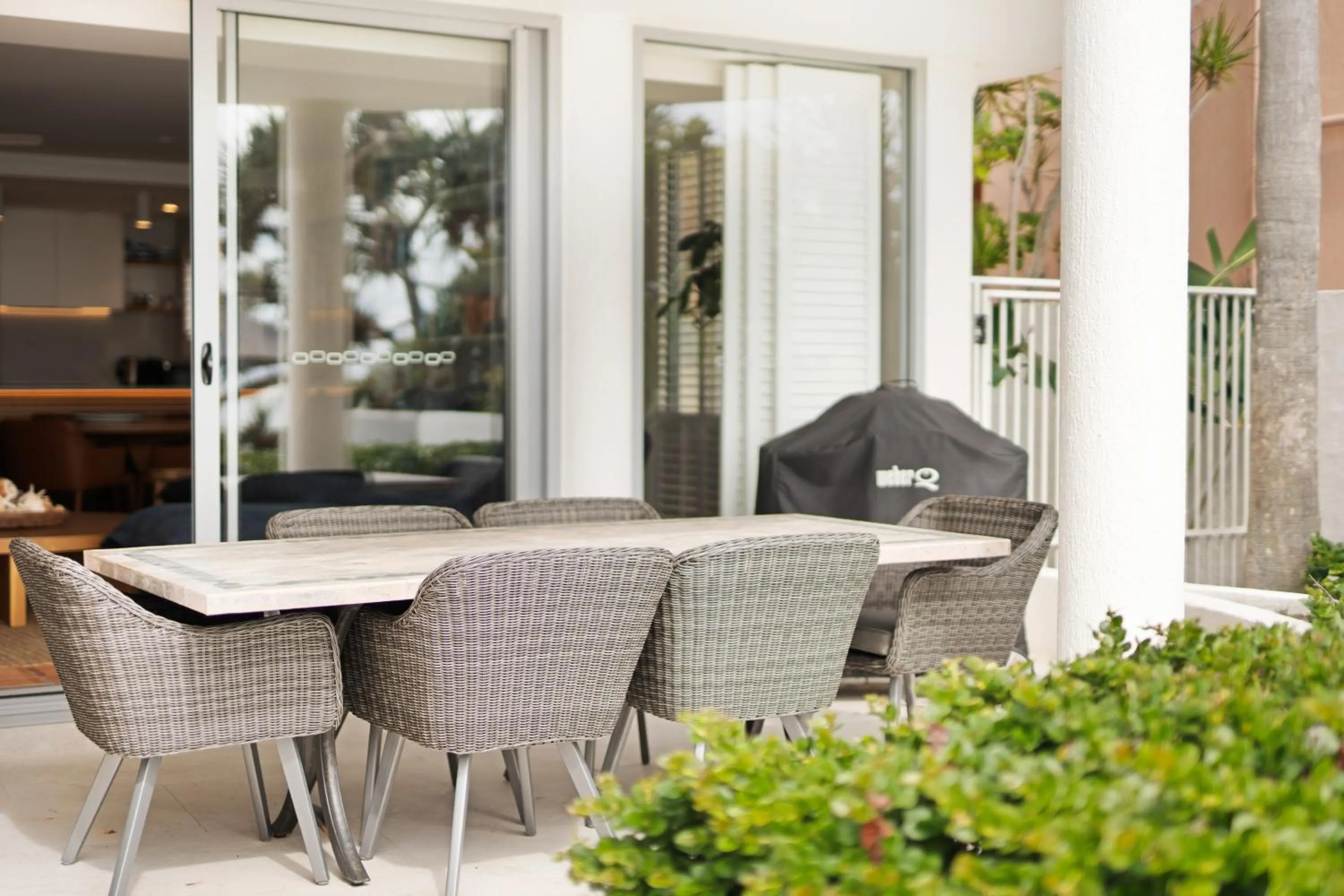 Patio in La Mer Apartments