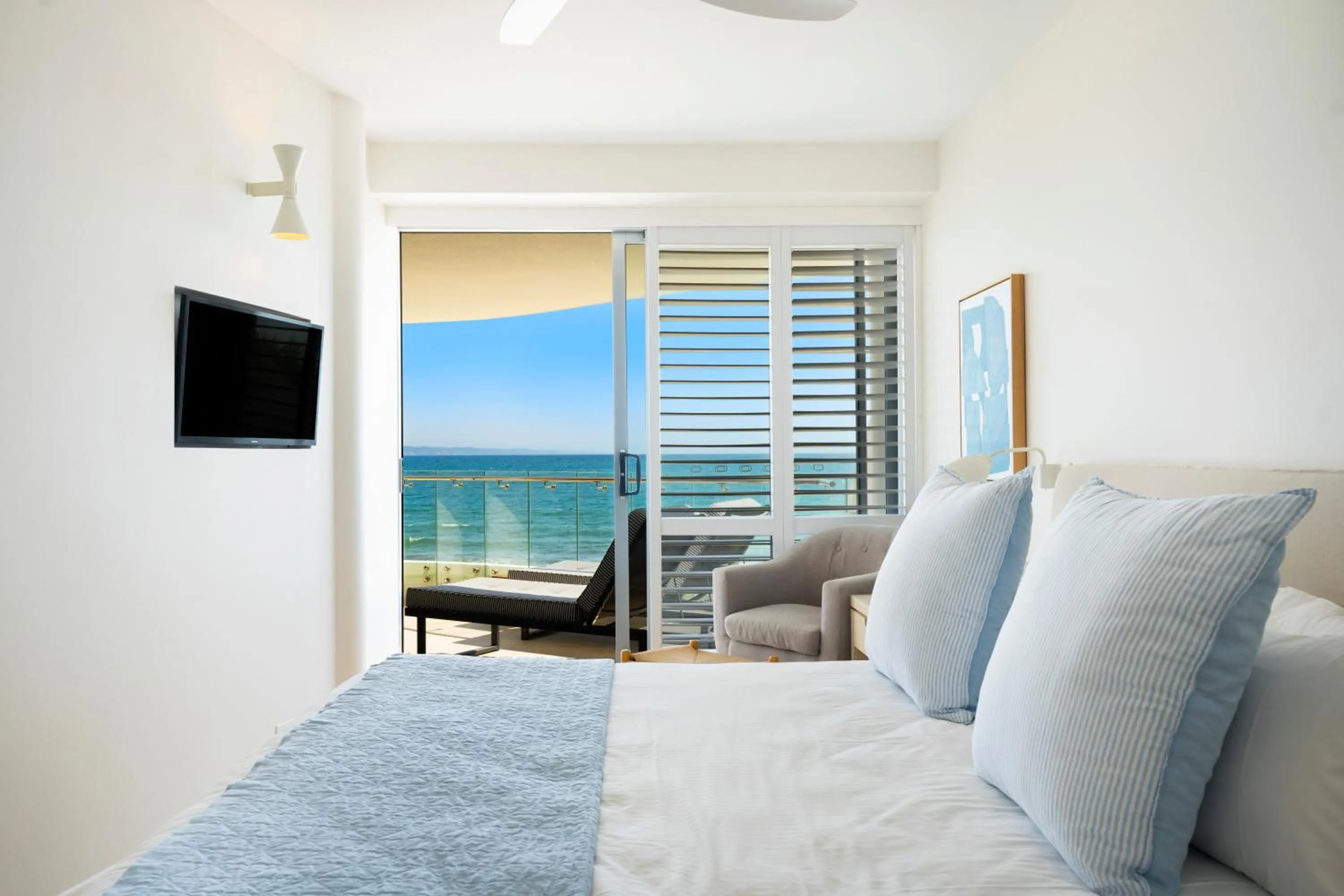 Bedroom in La Mer Apartments