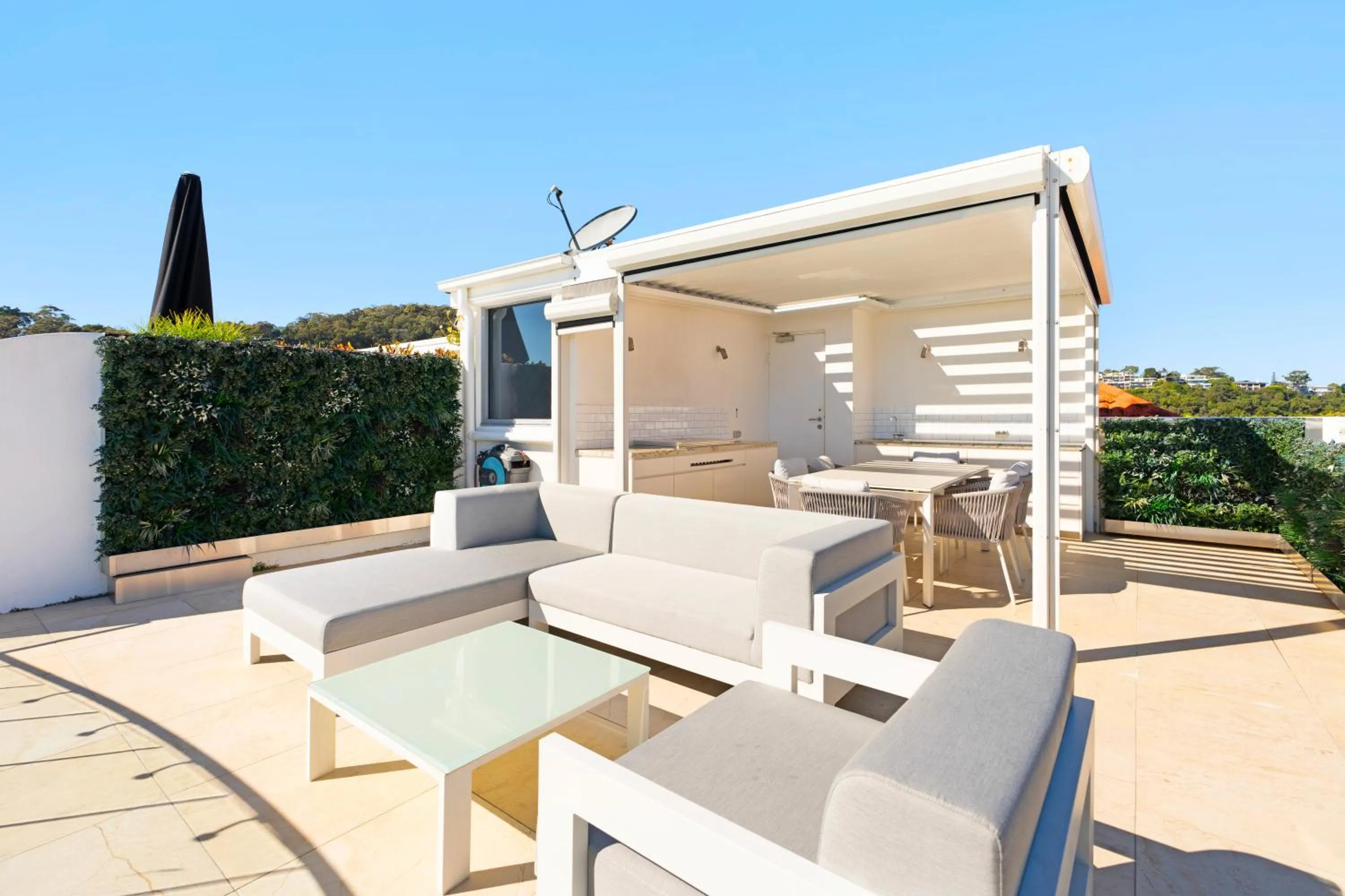 Patio in La Mer Apartments