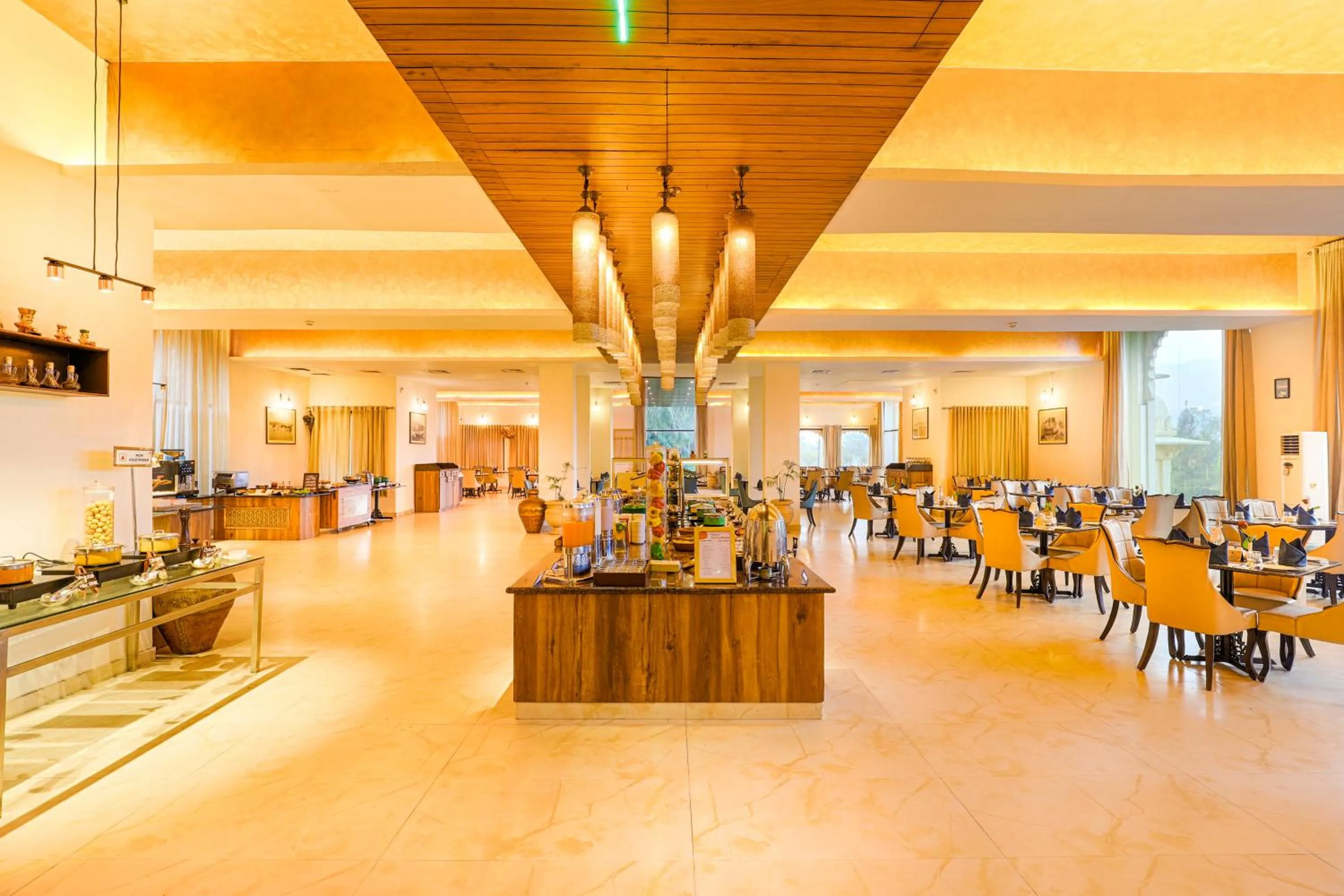 Dining area in Club Mahindra Udaipur