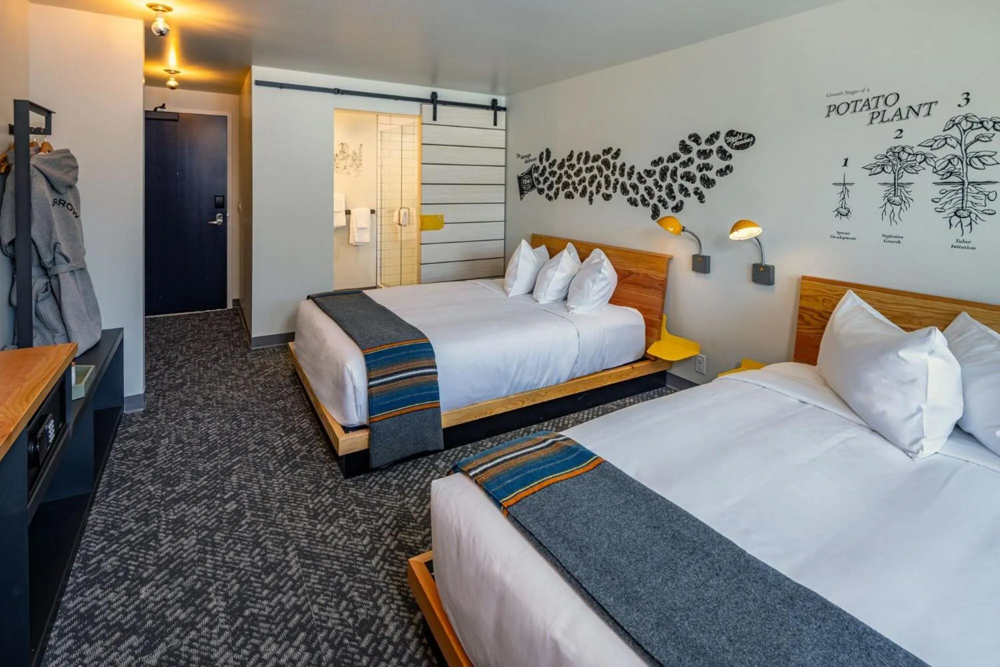 Bedroom, Bed in The SPARROW