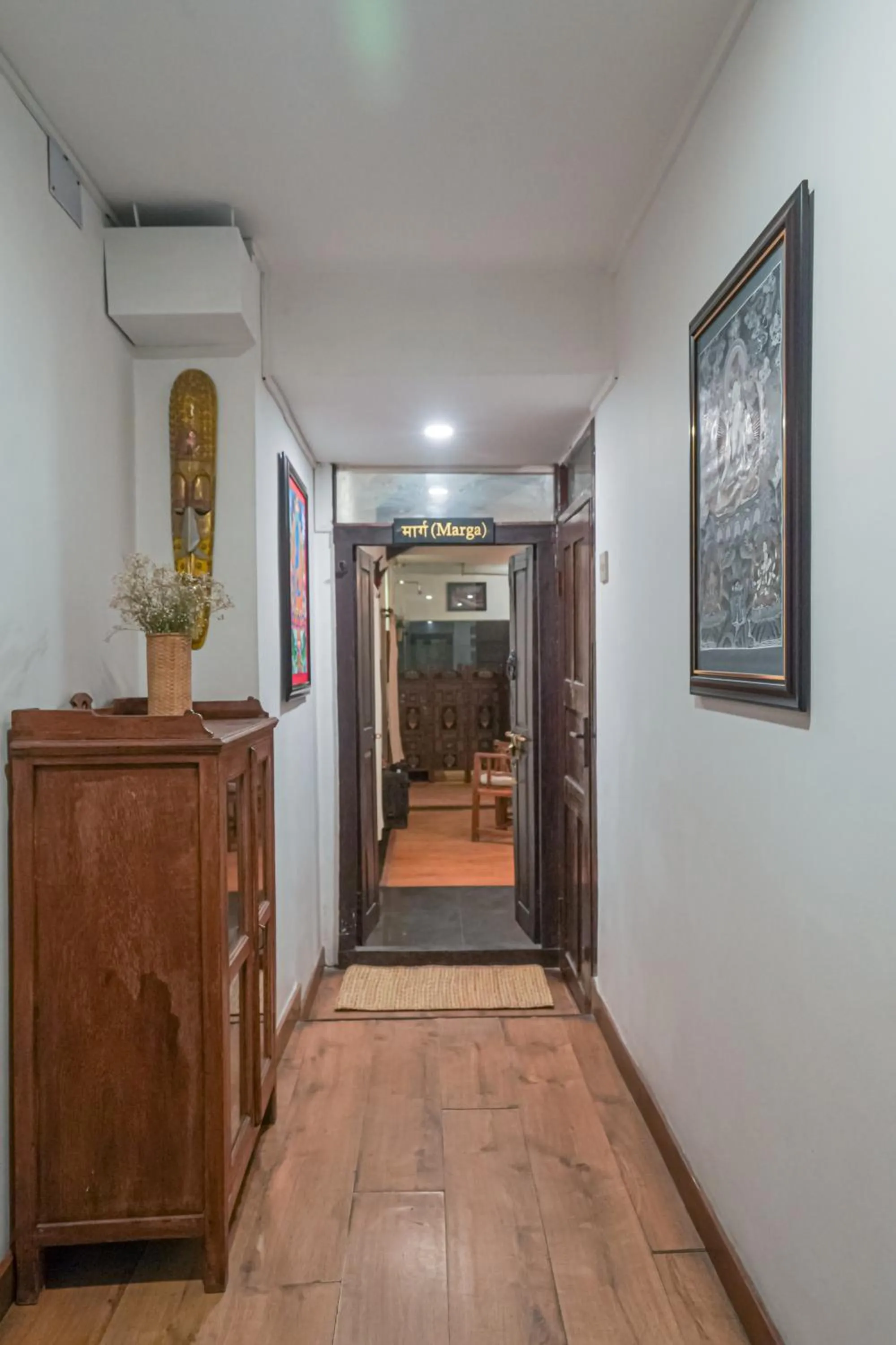 Facade/entrance in Samsara Apartments by Baber Mahal Revisited