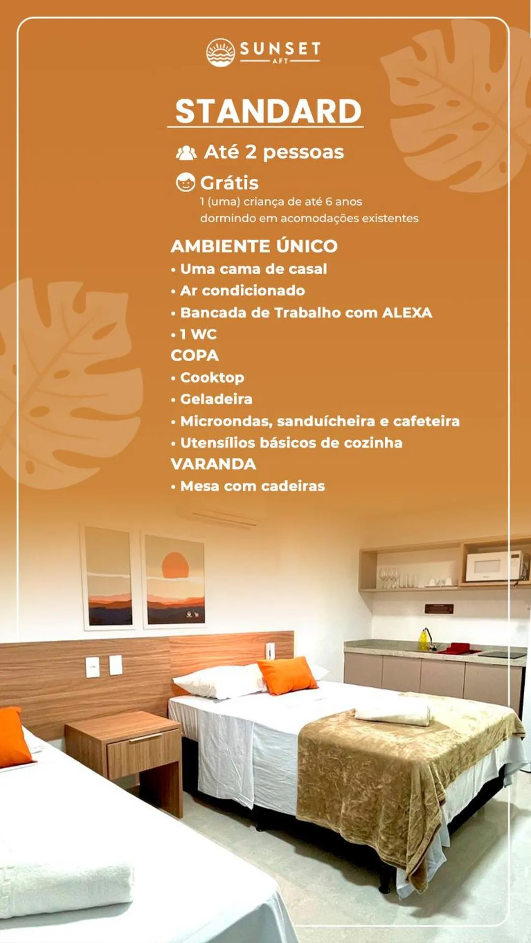 Photo of the whole room, Bed in Sunset by AFT - PORTO DE GALINHAS