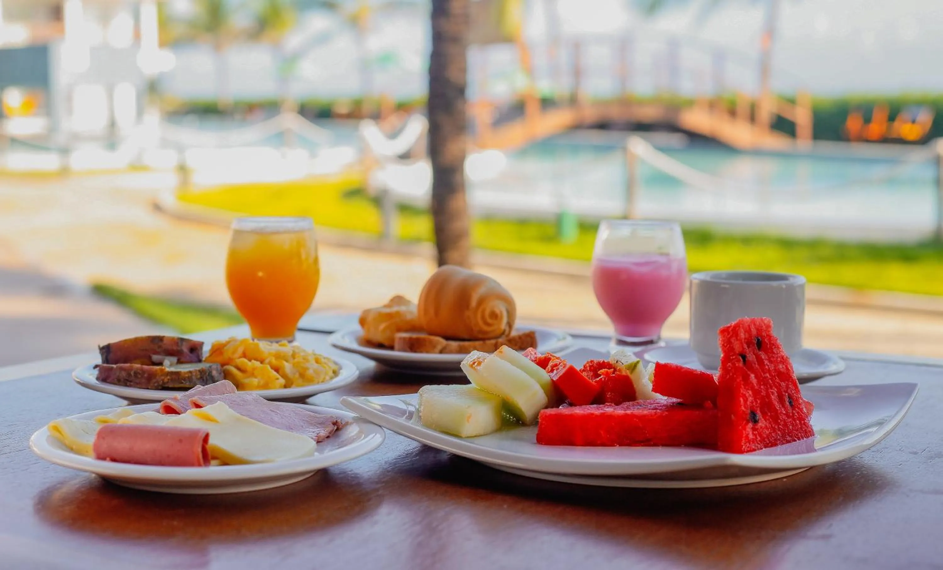 Continental breakfast in Oiti Beach Resort Tutoia