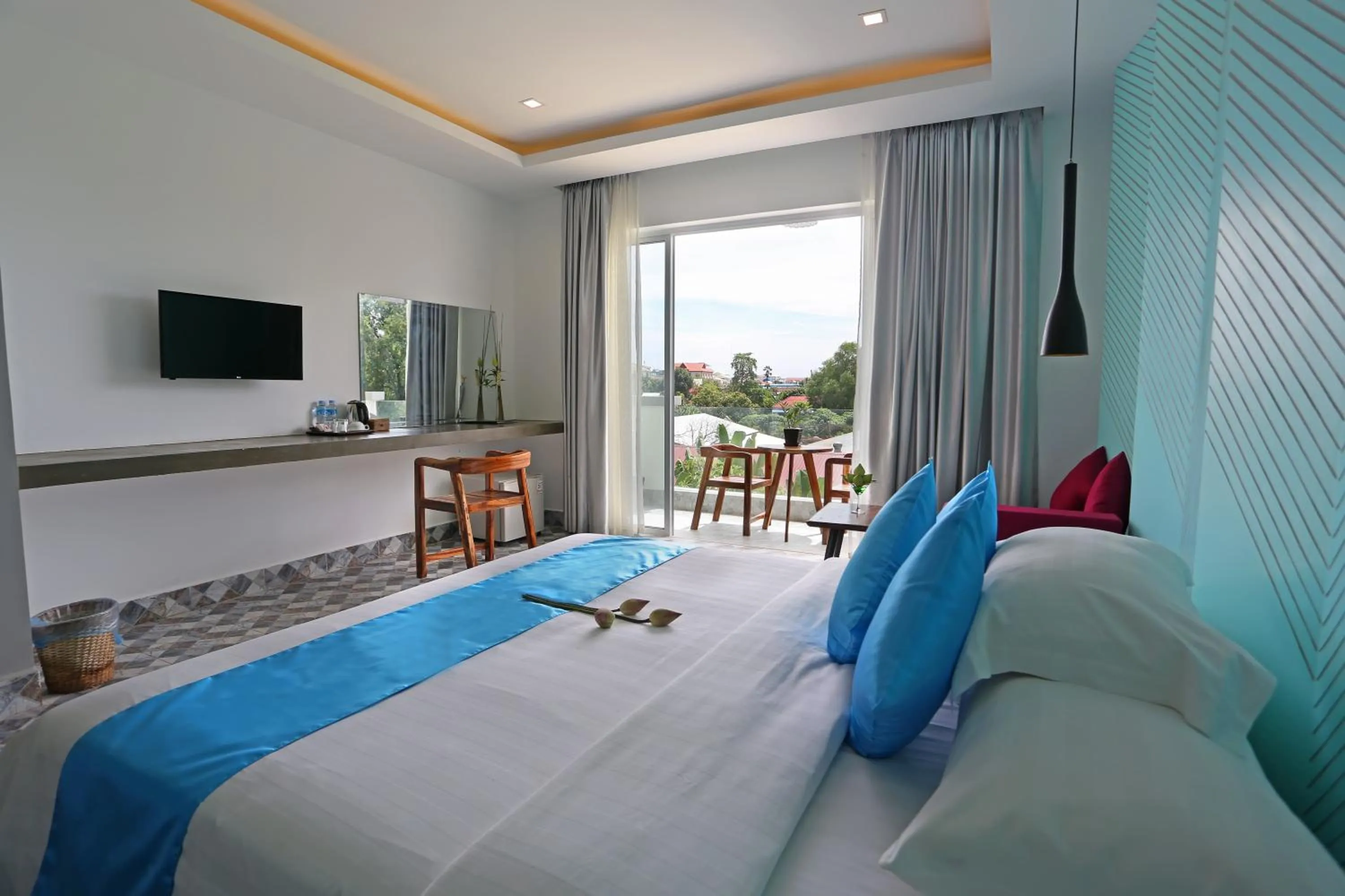 Photo of the whole room, Bed in Angkor Sweet Night Hotel