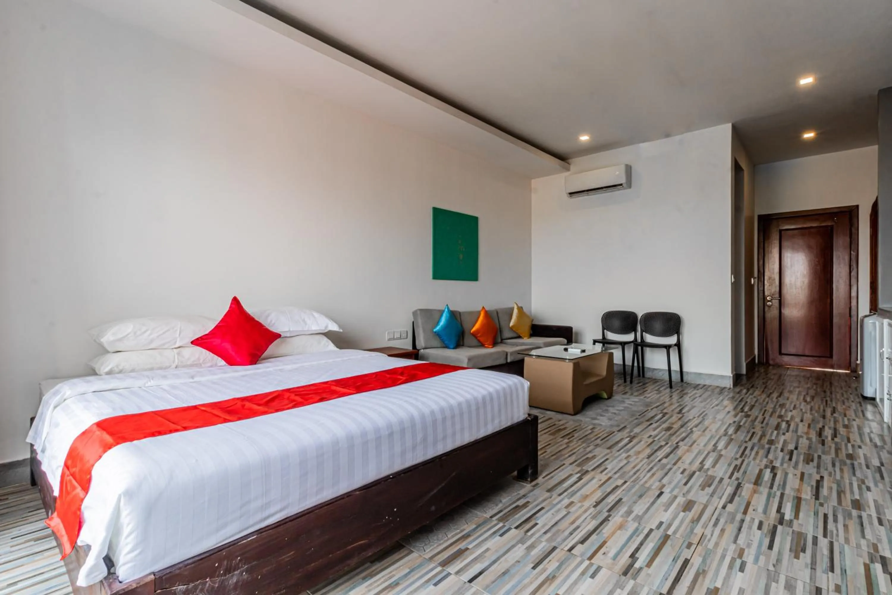 Bed in Angkor Sweet Night Hotel