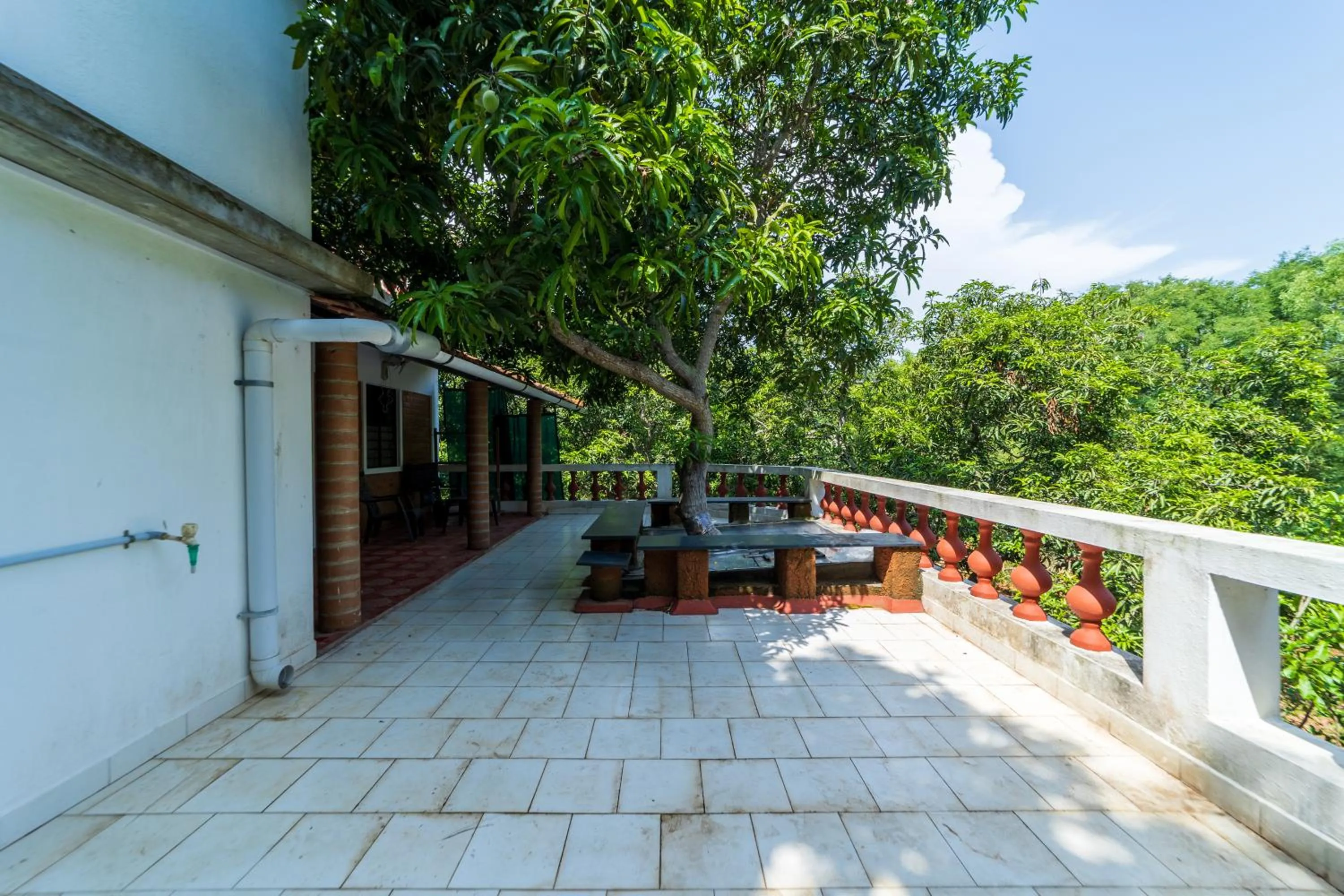 Balcony/Terrace in Aurovidya Retreat