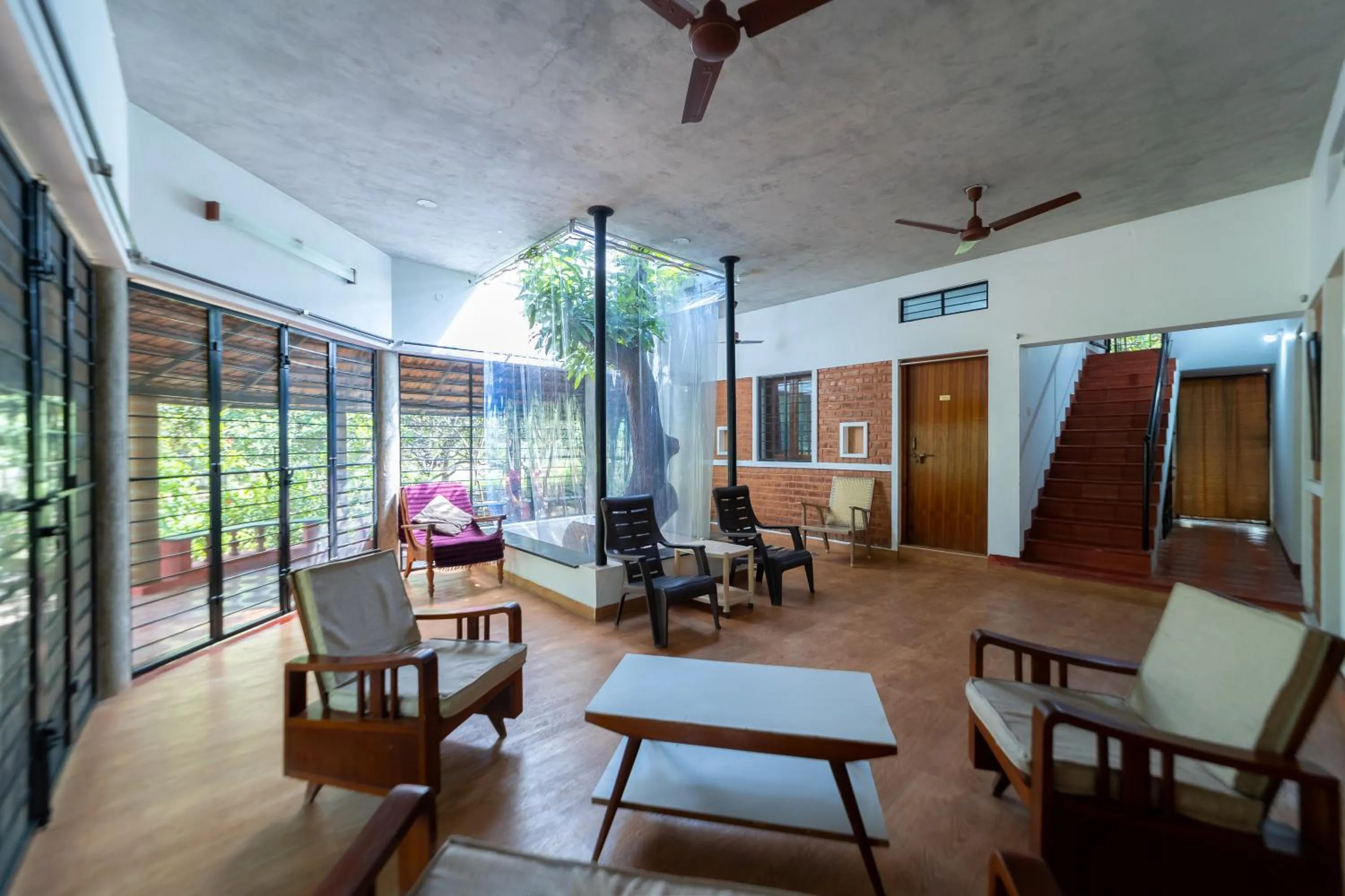 Living room in Aurovidya Retreat