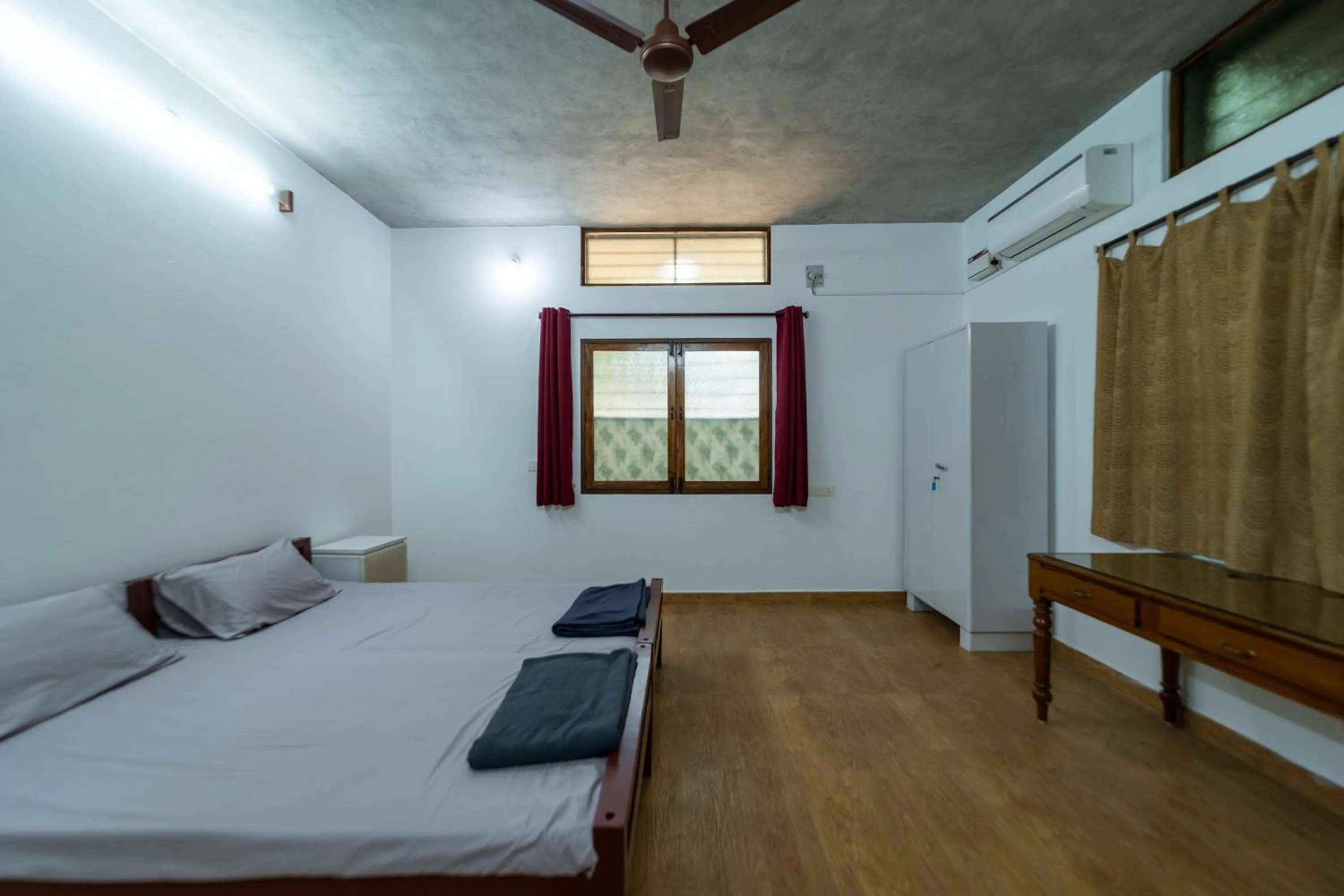 air conditioner, Bed in Aurovidya Retreat