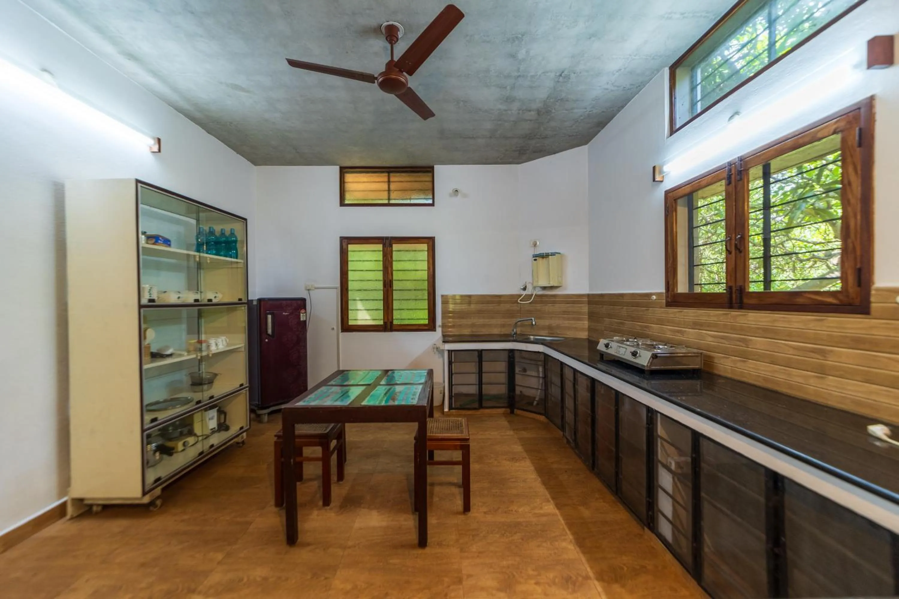 kitchen in Aurovidya Retreat