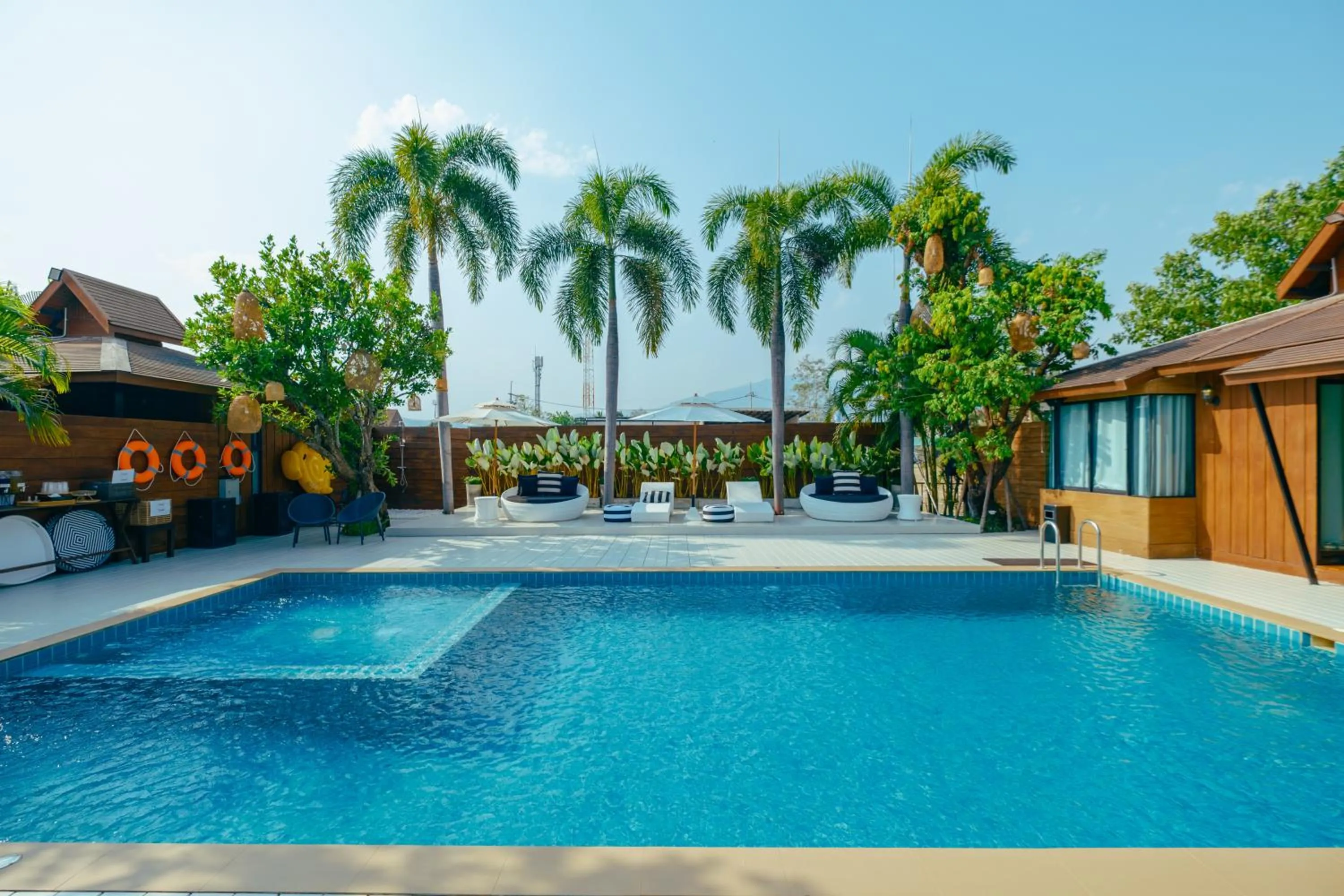 Pool view in R1 Resort Rajapruek Chiangmai