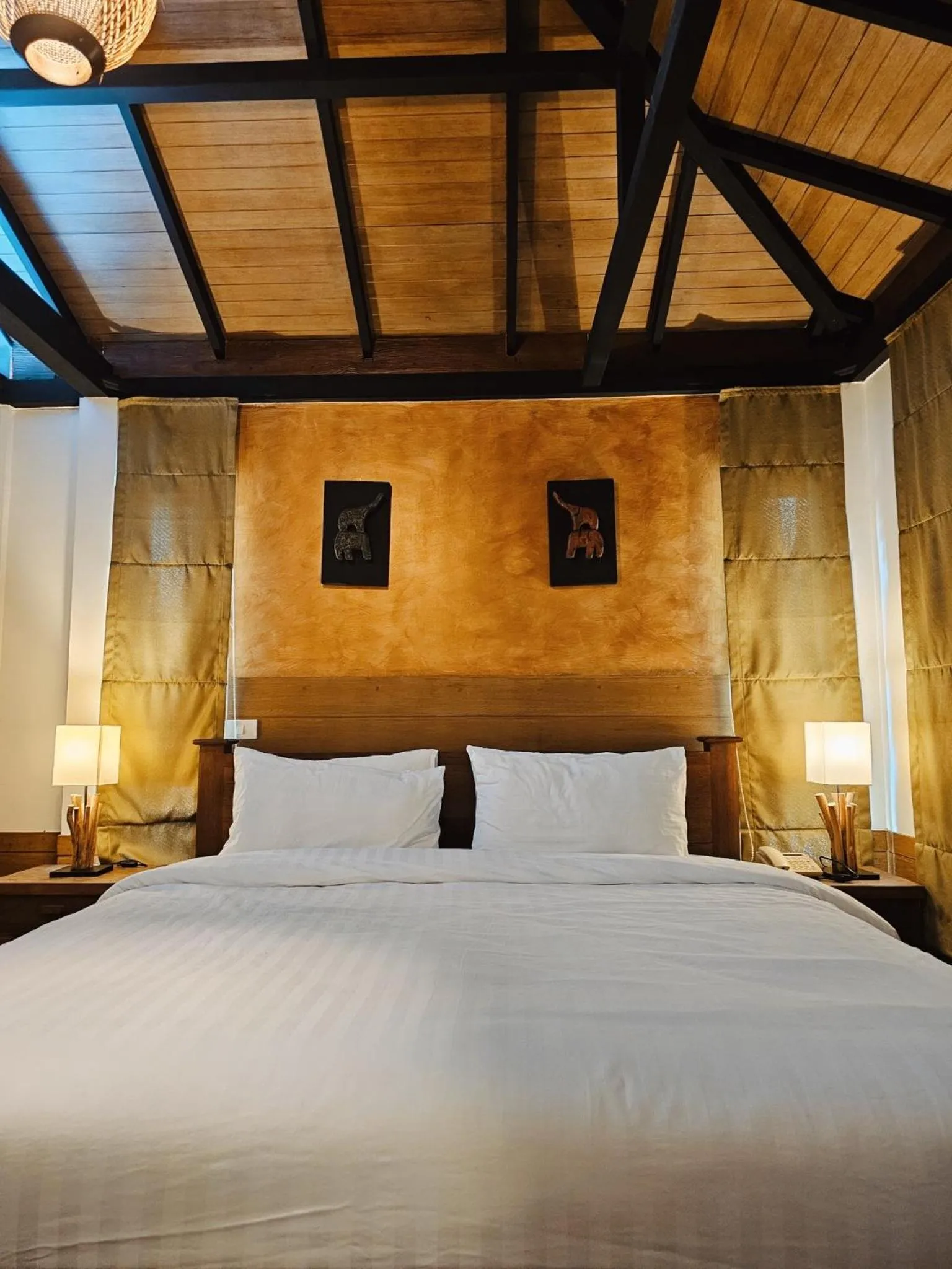 Bed in R1 Resort Rajapruek Chiangmai