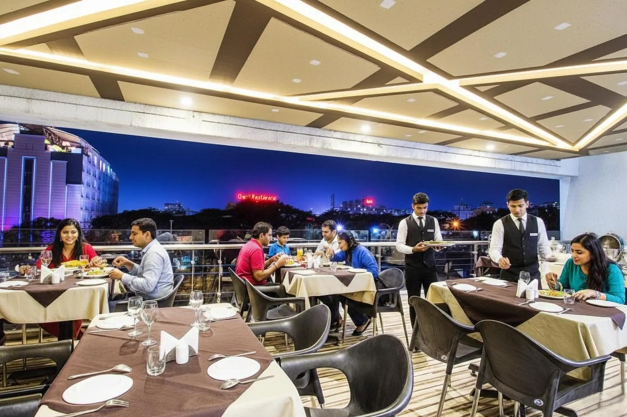 Restaurant/places to eat in FabHotel Prime Avenue