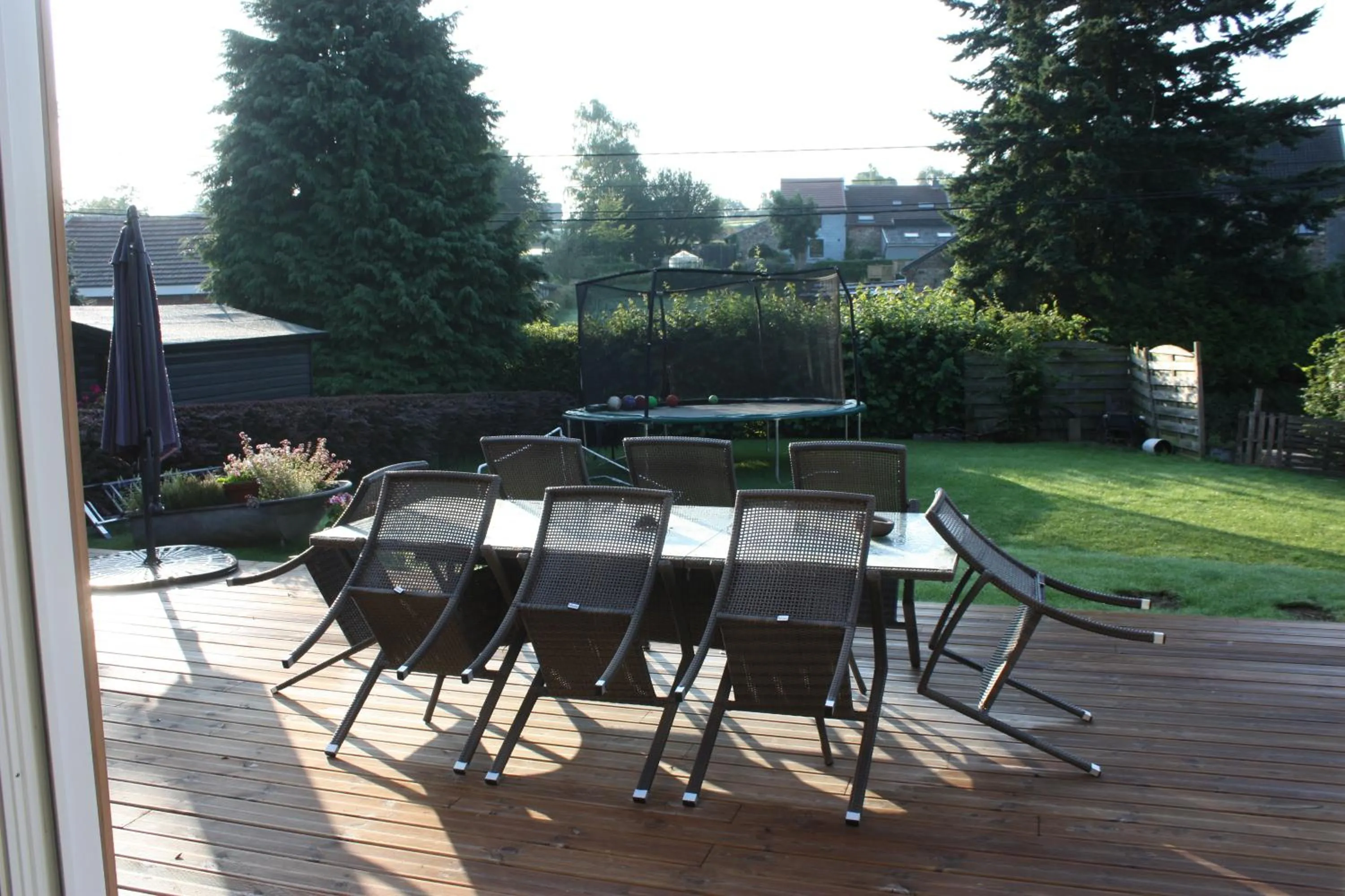 Patio in B&B Au coin des sources