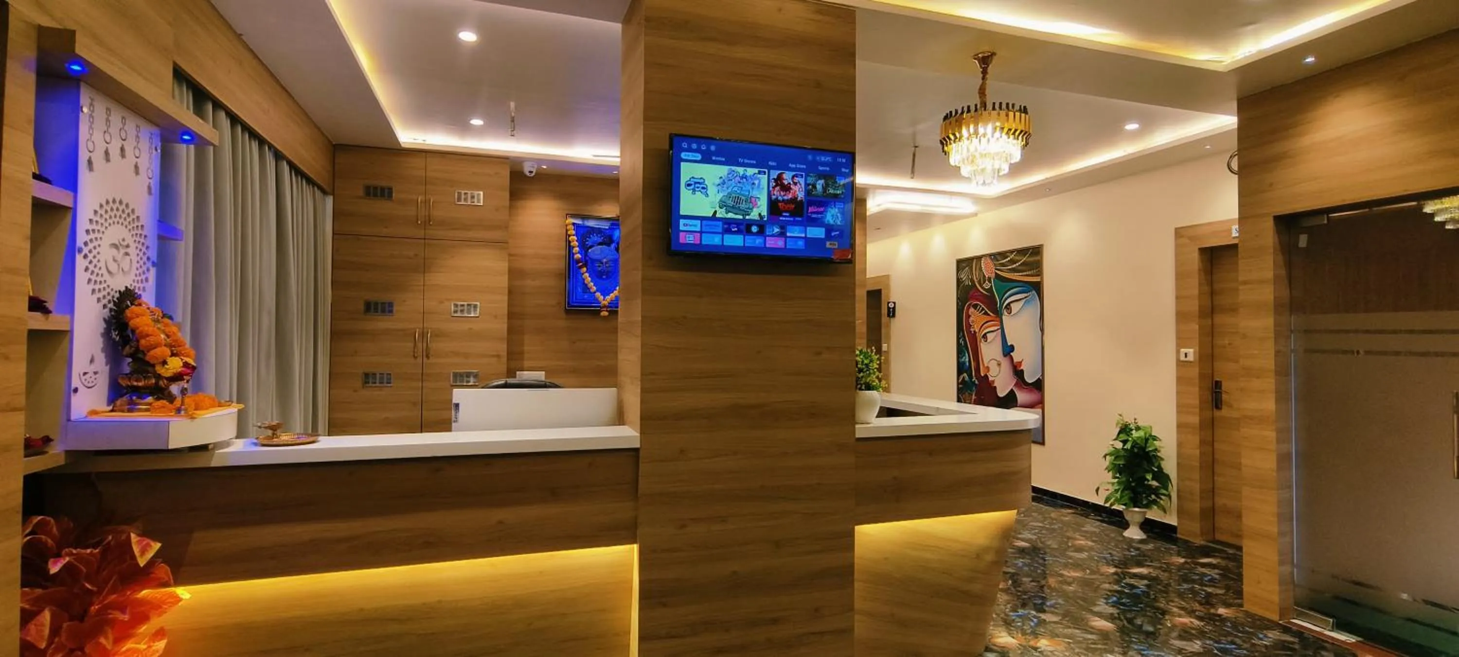 Lobby or reception in Hotel Krish villa