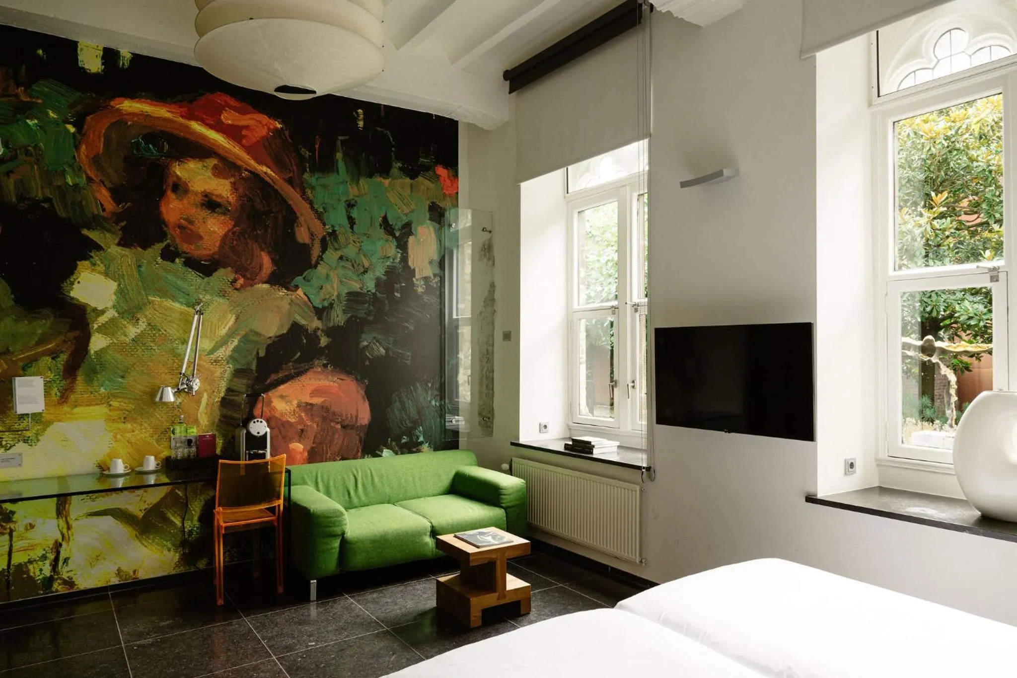 Bed in Kruisherenhotel Maastricht - Oostwegel Collection, member of Design Hotels