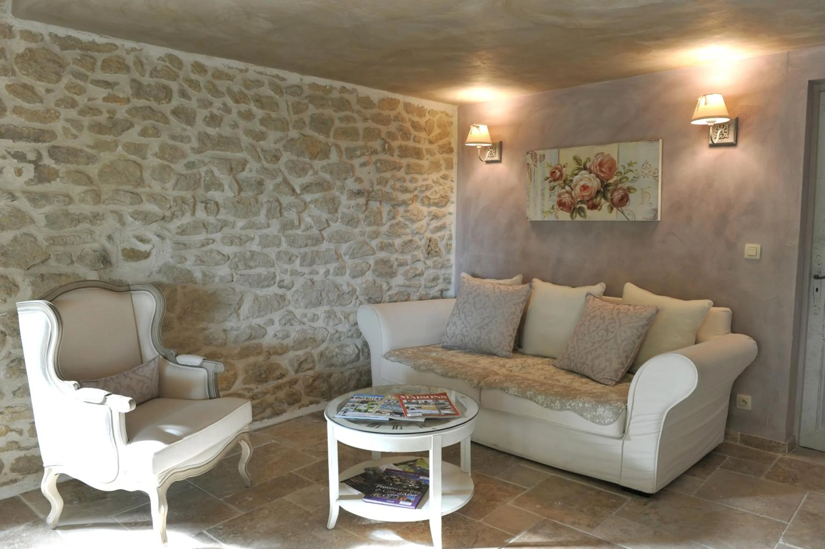 Living room in Le Mas Terre des Anges