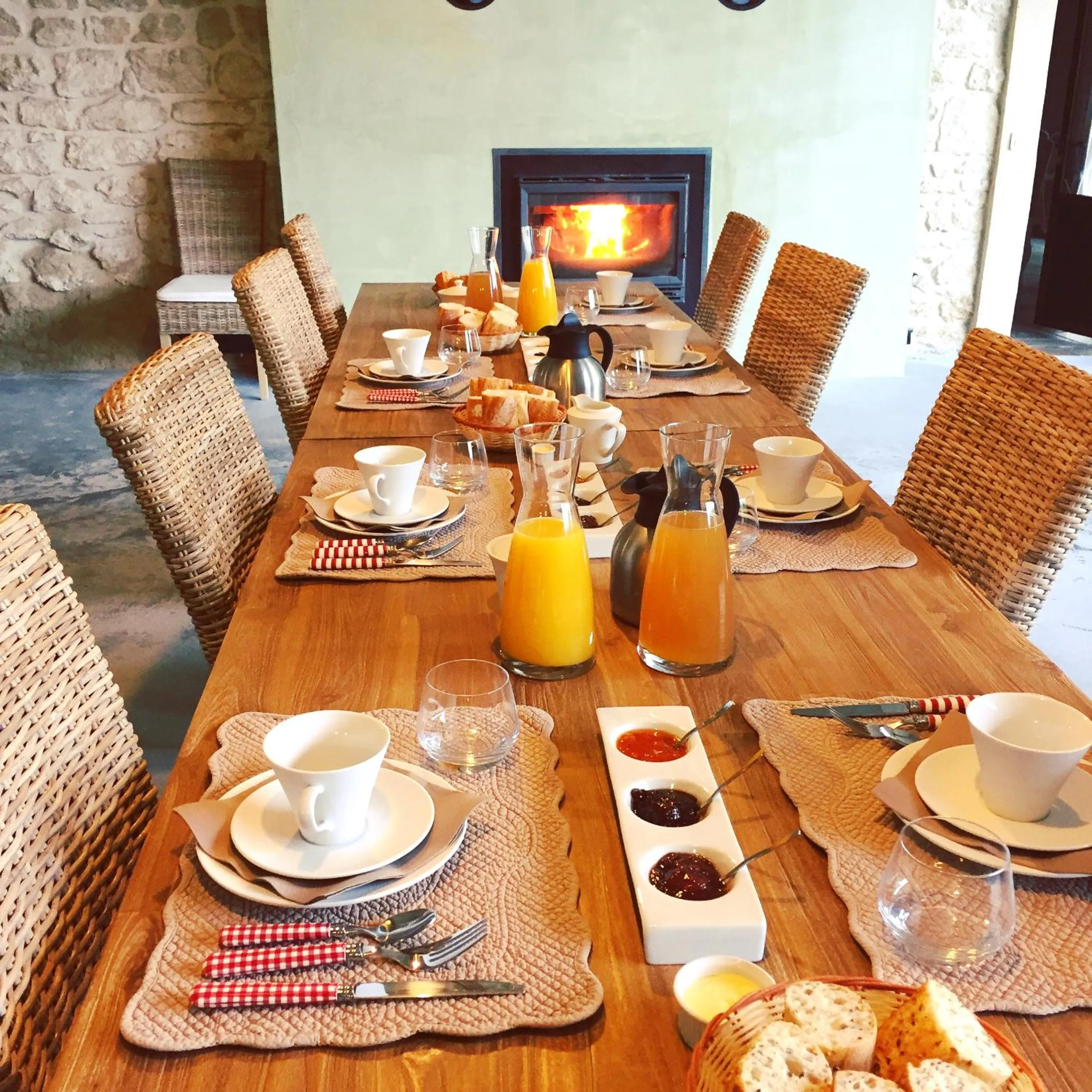 Breakfast in Le Mas Terre des Anges