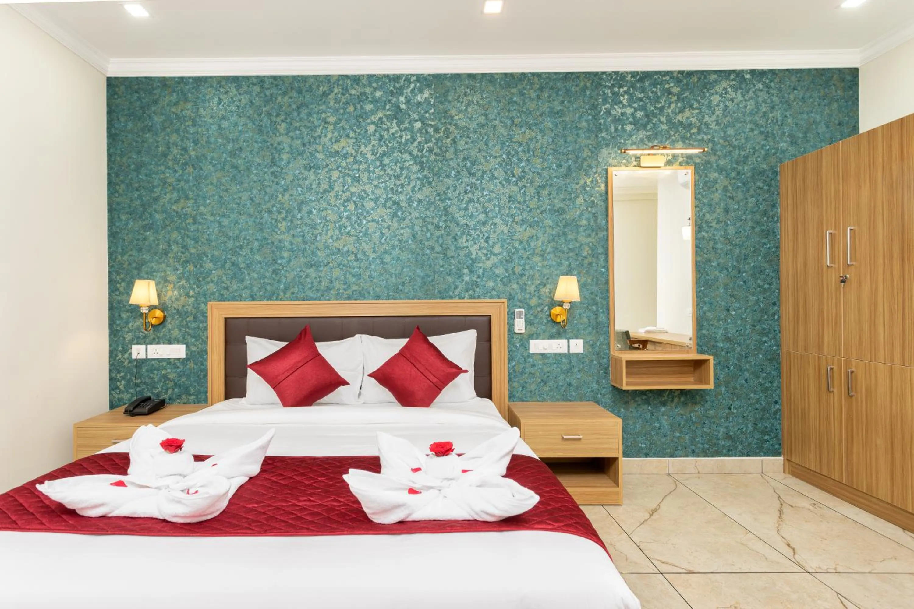 Bed in ESAA Airport Hotel